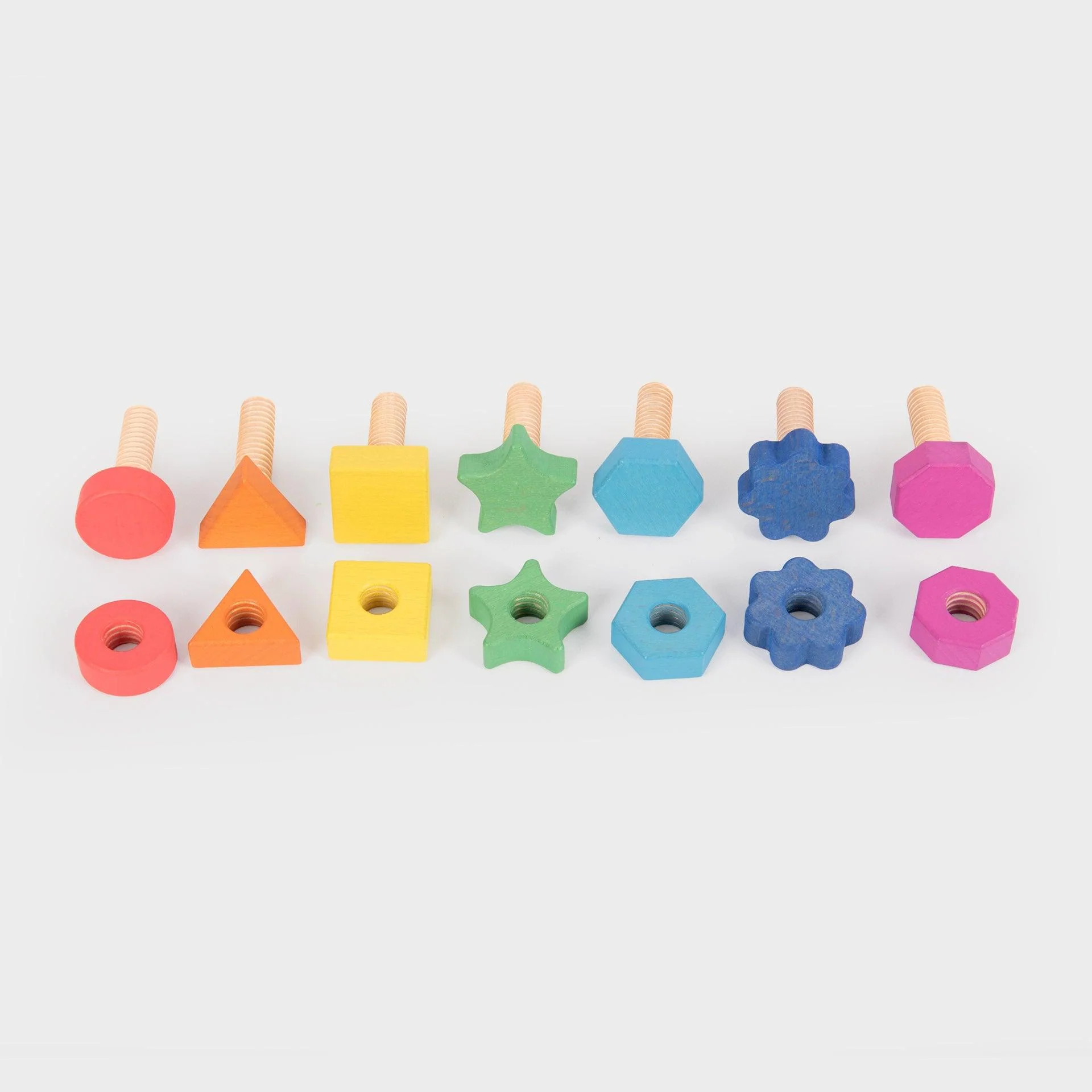 Rainbow Wooden Nuts & Bolts - Image 13