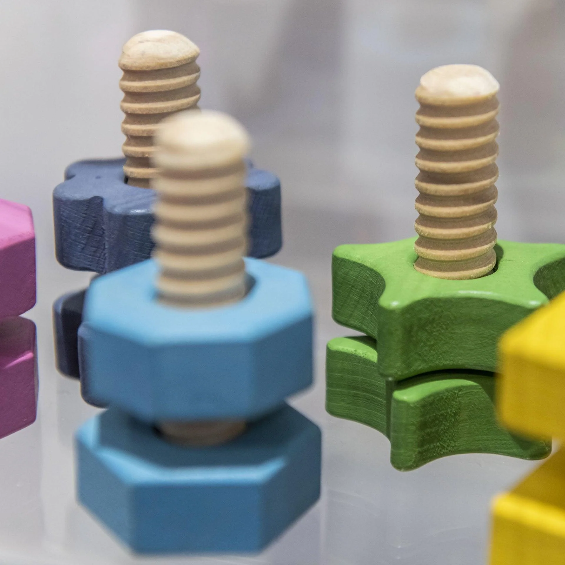 Rainbow Wooden Nuts & Bolts - Image 9