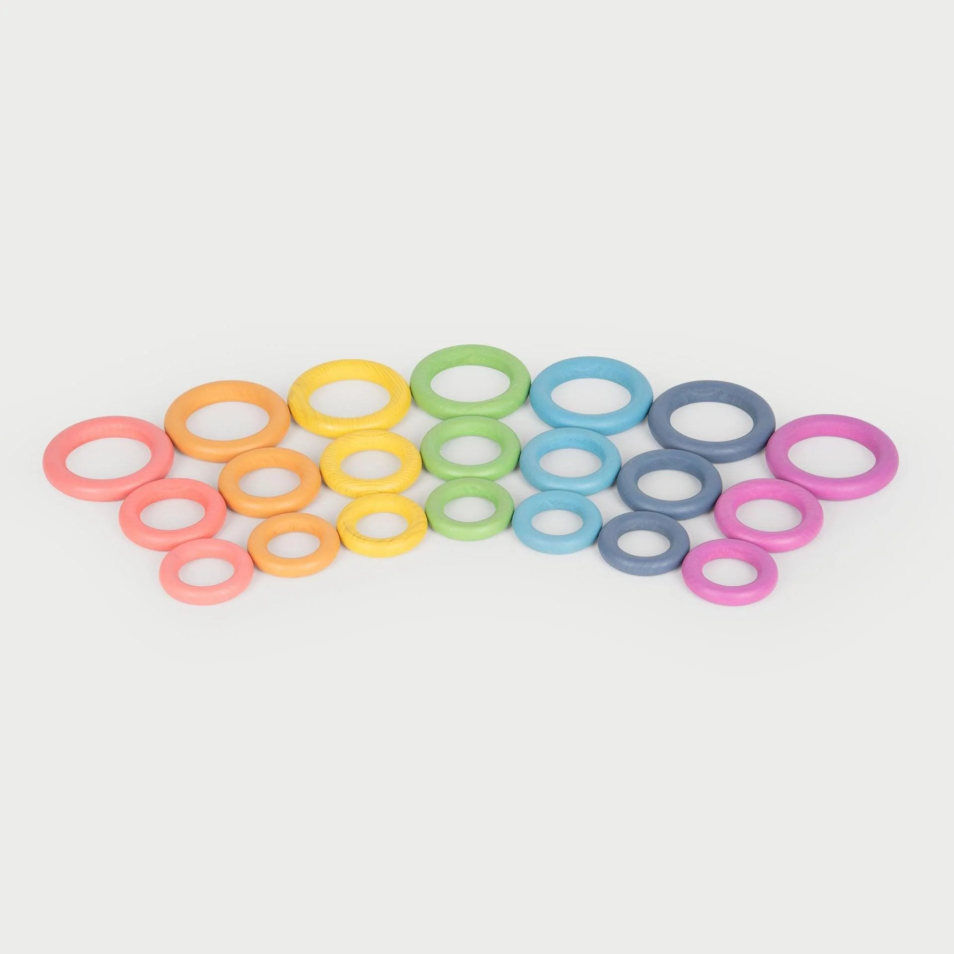 Rainbow Wooden Rings - Image 4