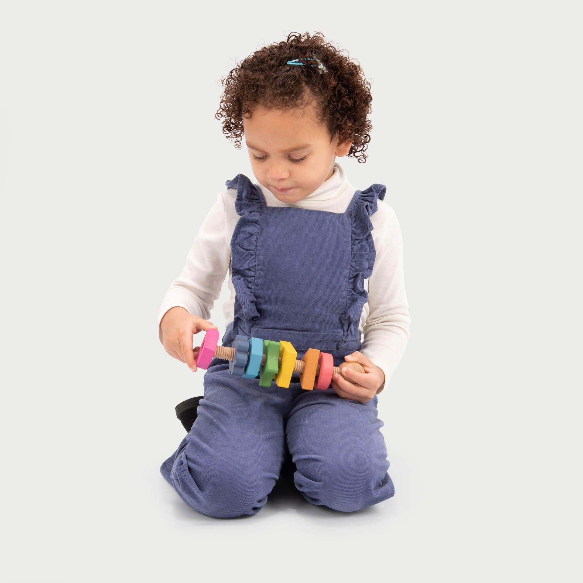 Rainbow Wooden Shape Twister - Image 4
