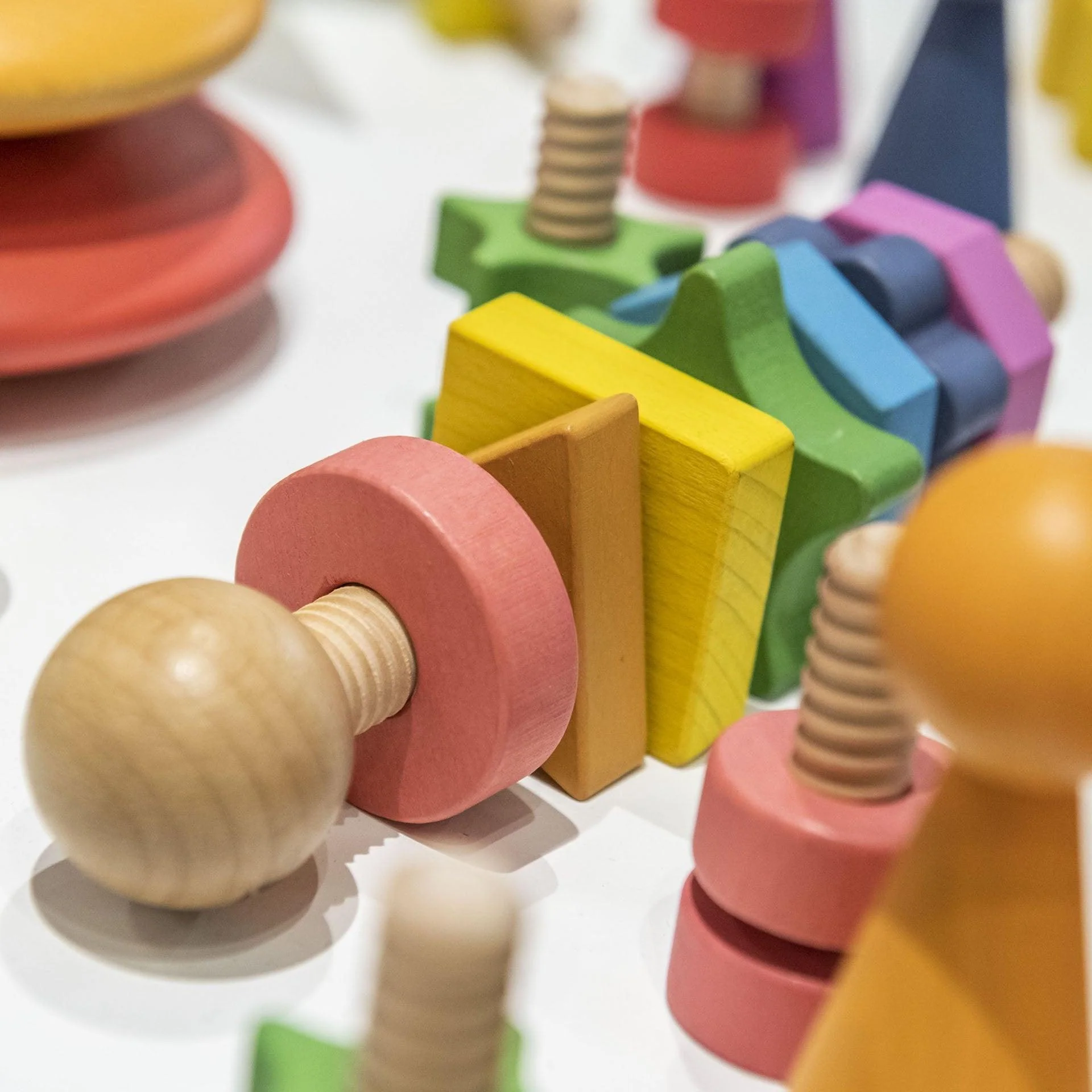 Rainbow Wooden Shape Twister - Image 5