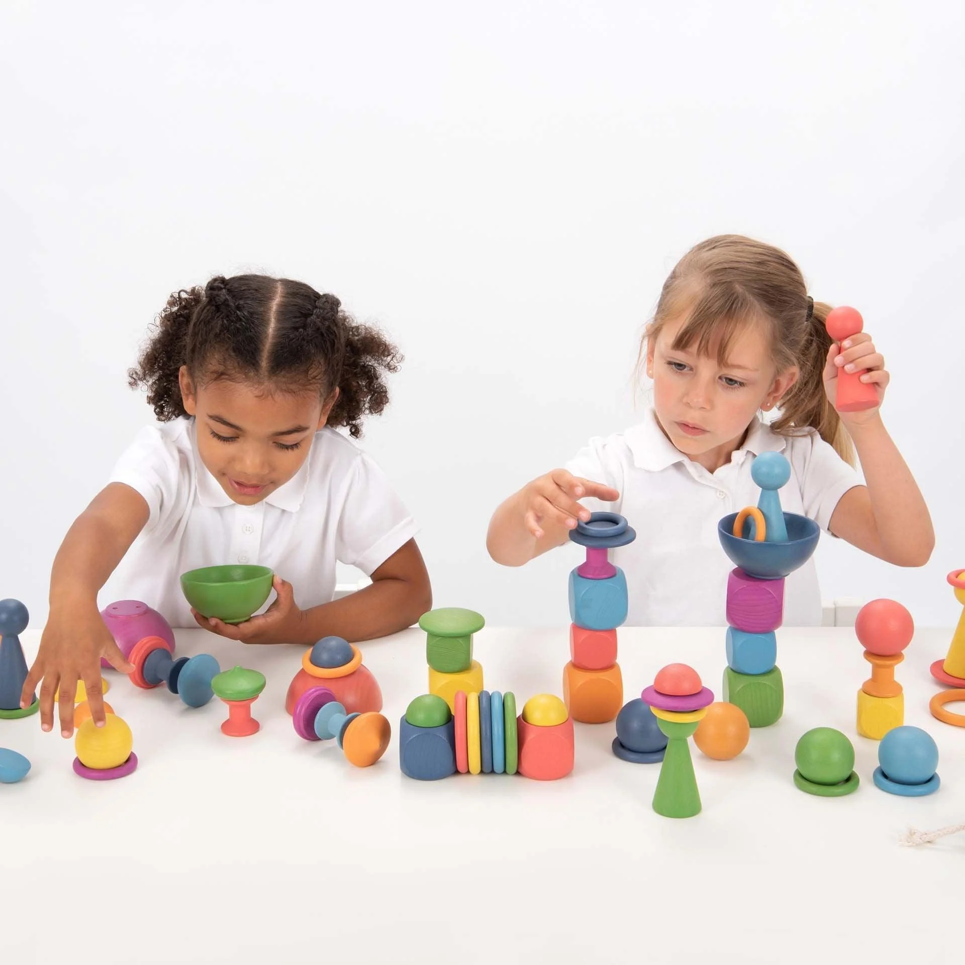 Rainbow Wooden Super Set - Image 3