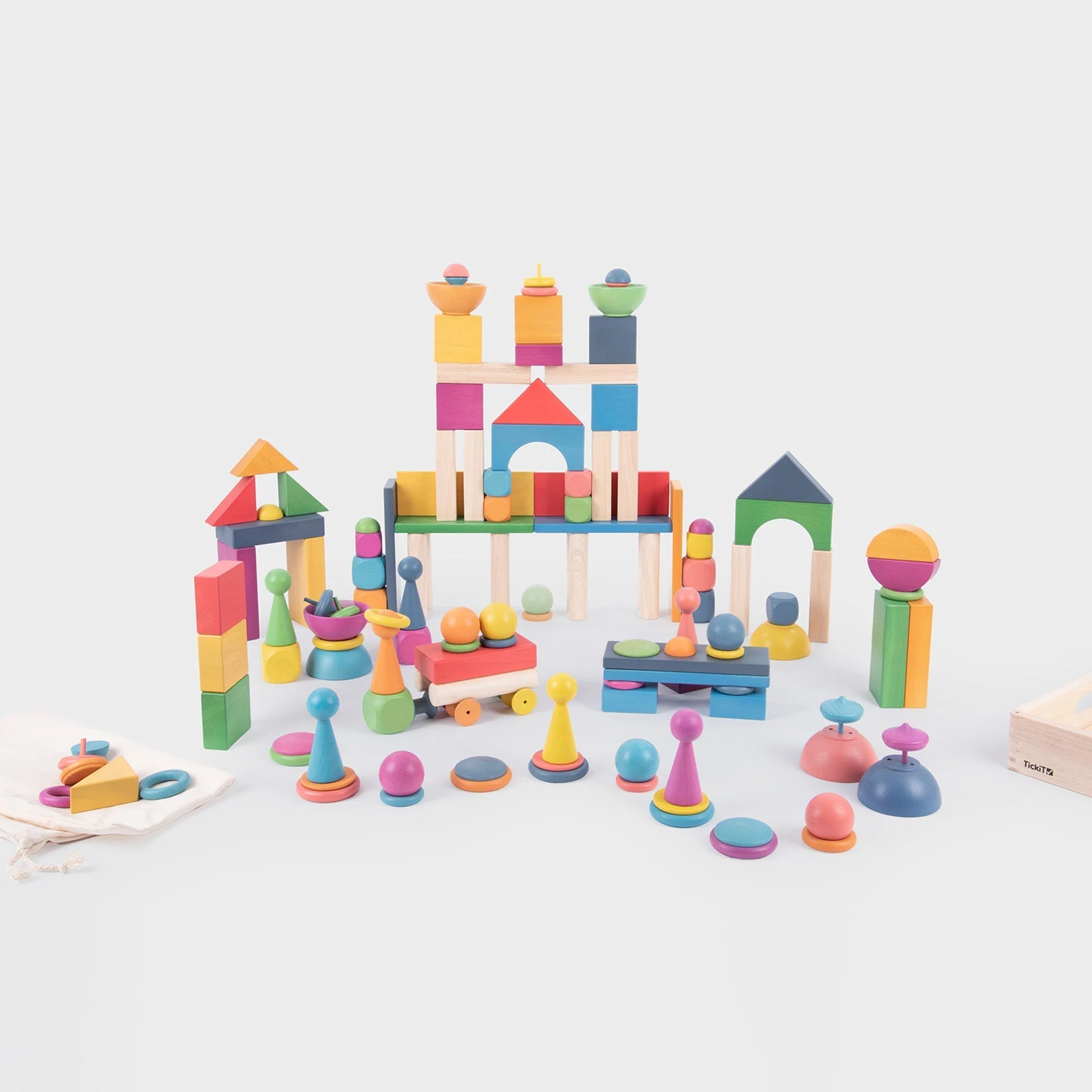 Rainbow Wooden Super Set - Image 5