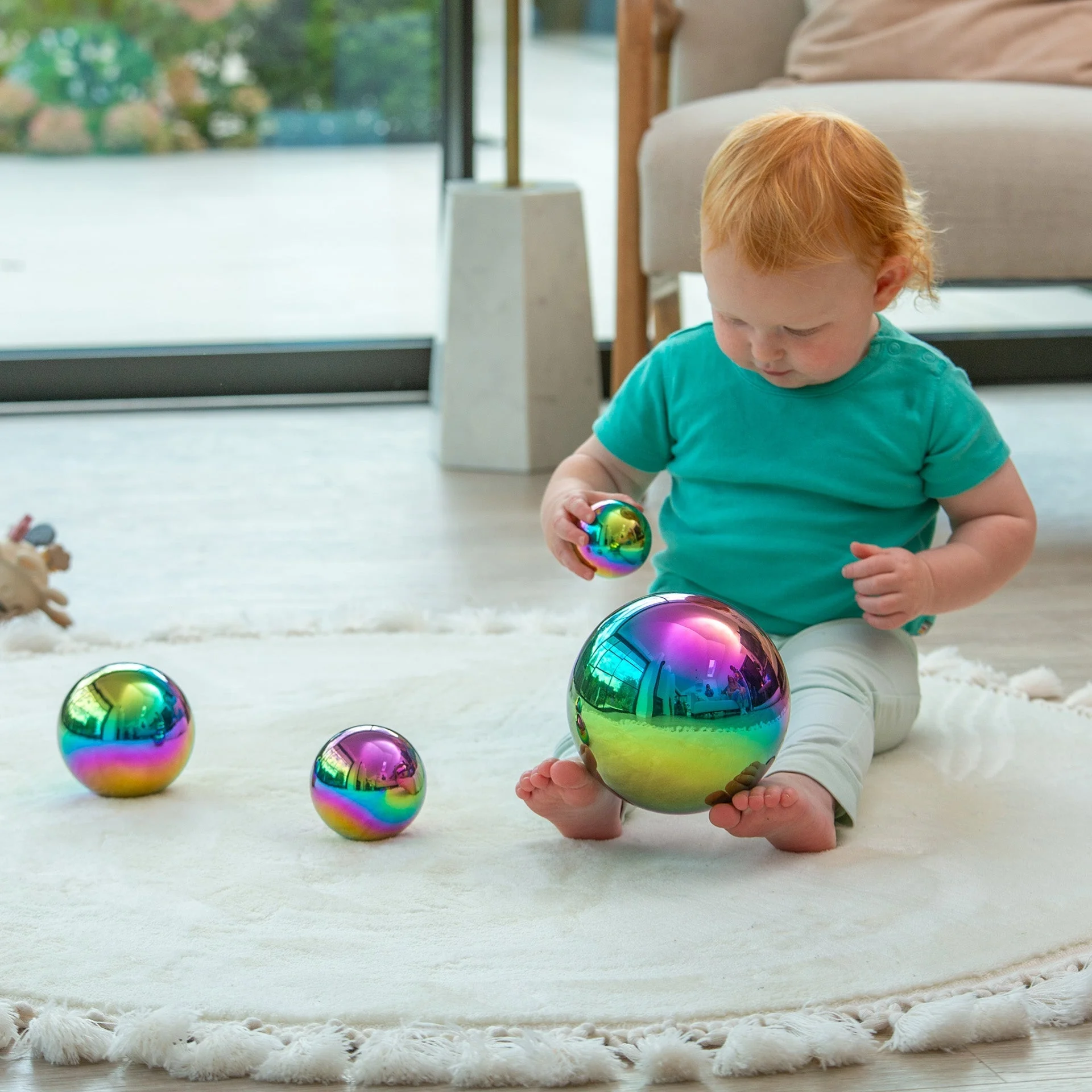 Sensory Steel Colour Burst Balls - Image 3