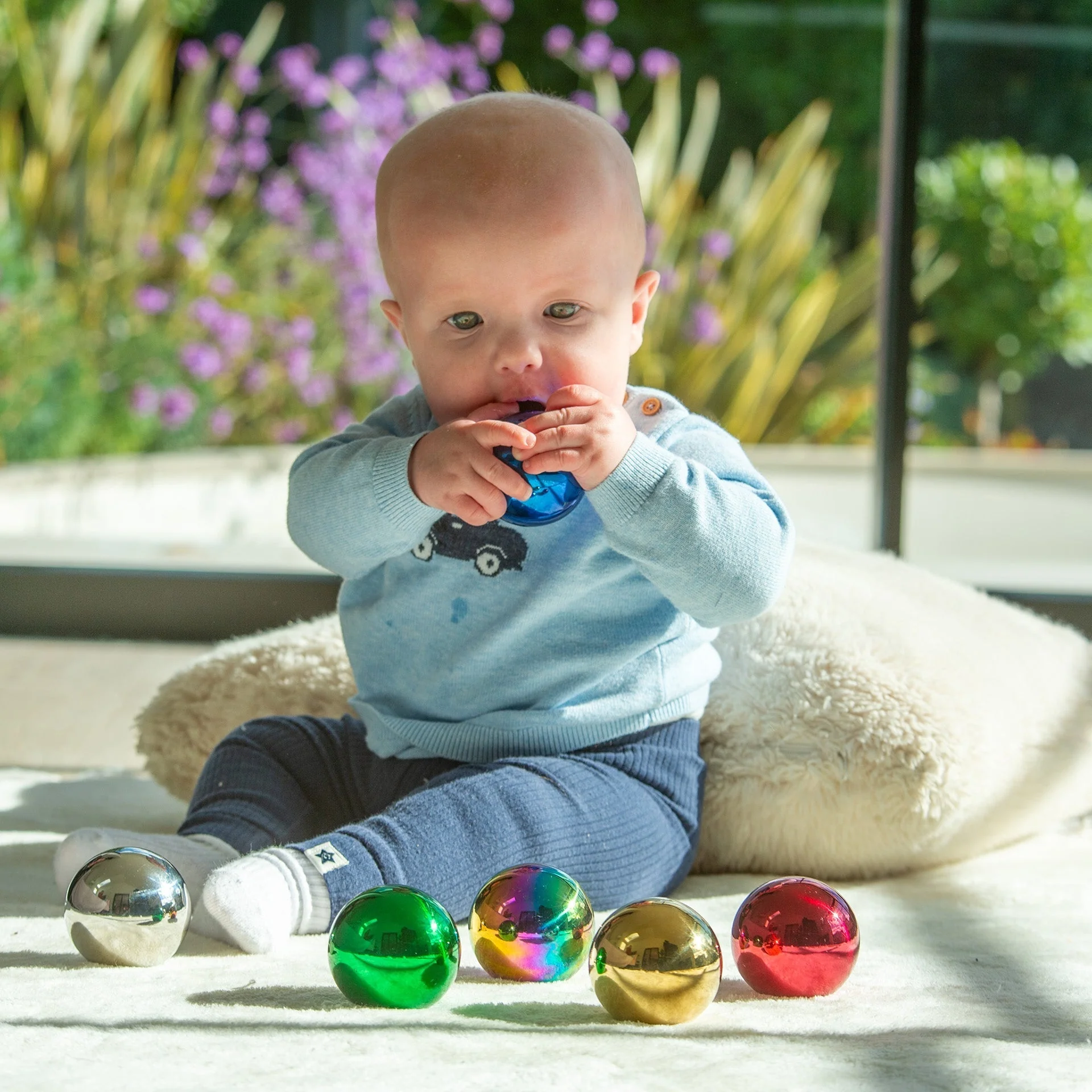 Sensory Steel Colour Mystery Balls - Image 3