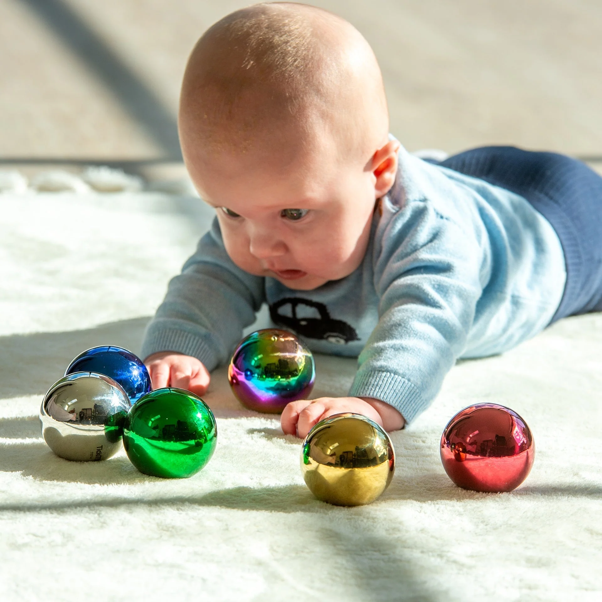 Sensory Steel Colour Mystery Balls - Image 4