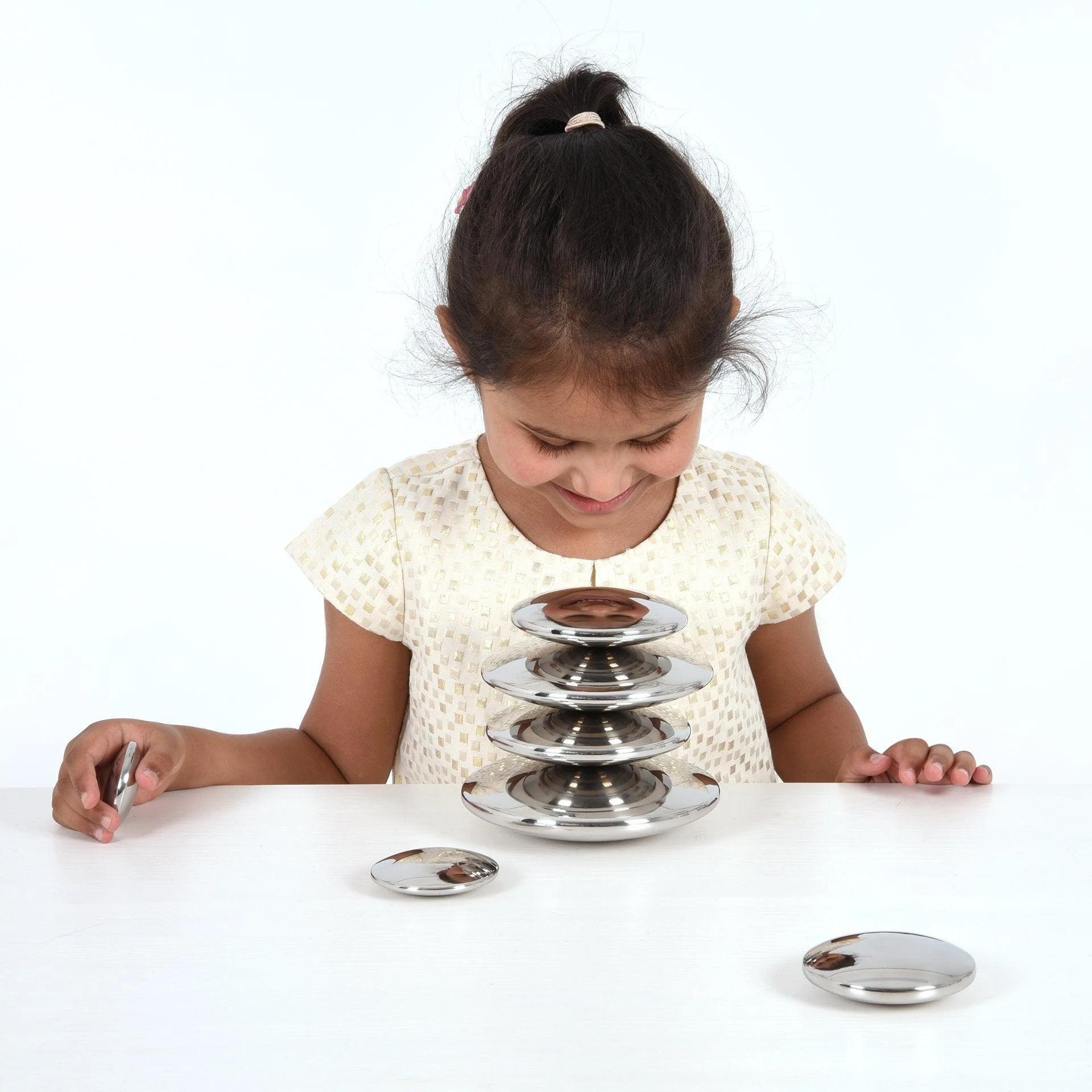 Sensory Steel Silver Buttons - Image 6