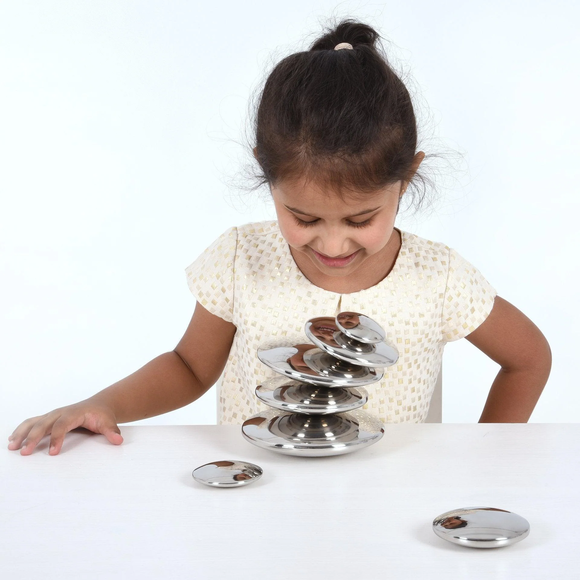 Sensory Steel Silver Buttons - Image 8