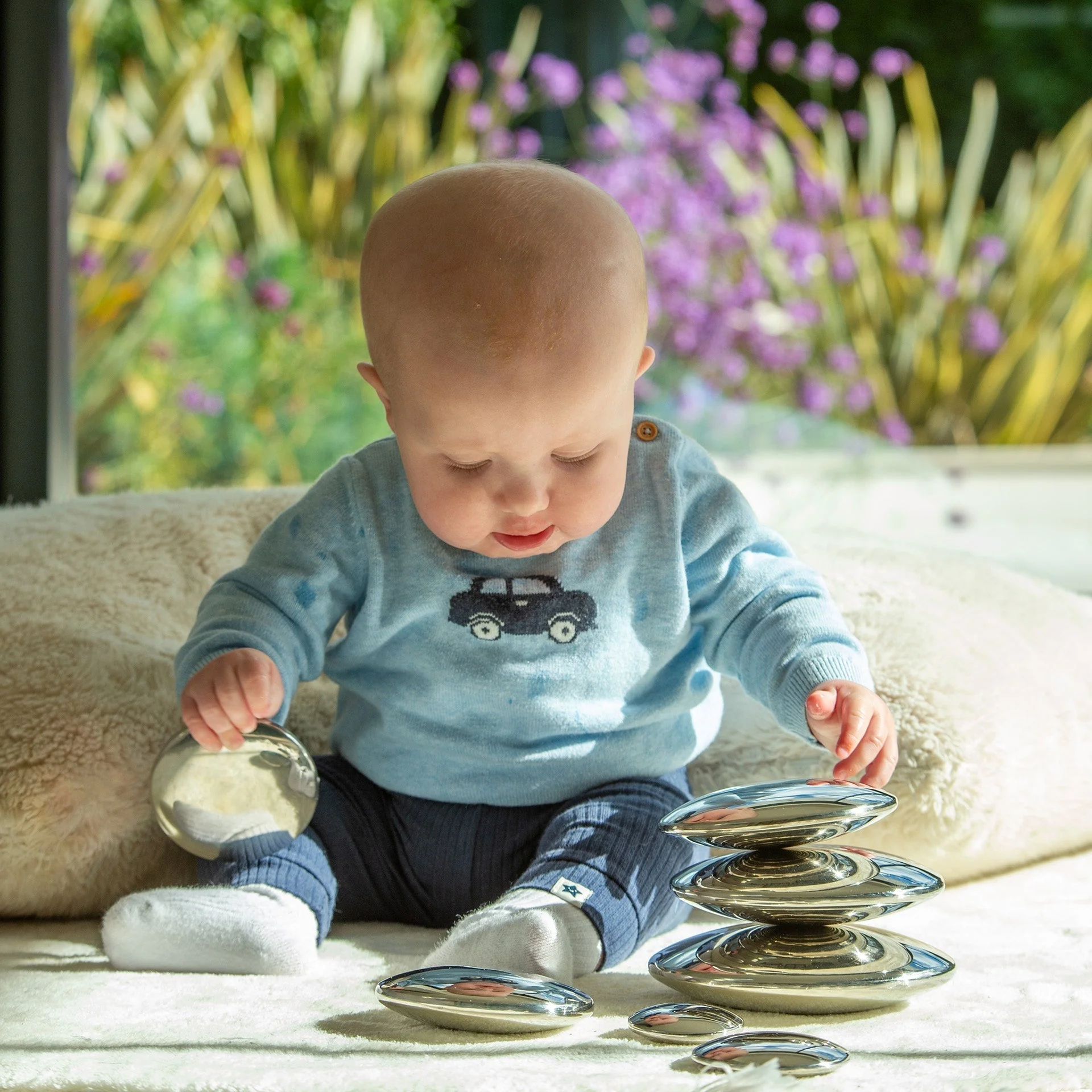 Sensory Steel Silver Buttons - Image 9