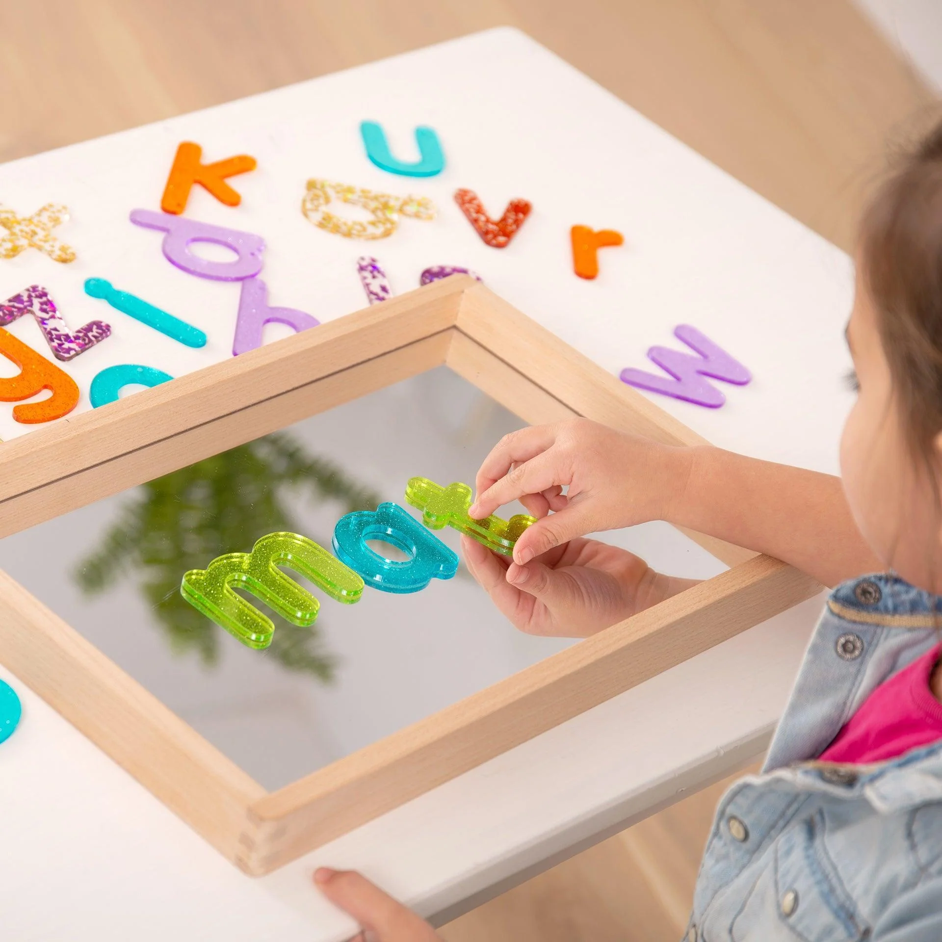 Small Wooden Mirror Tray - Image 10