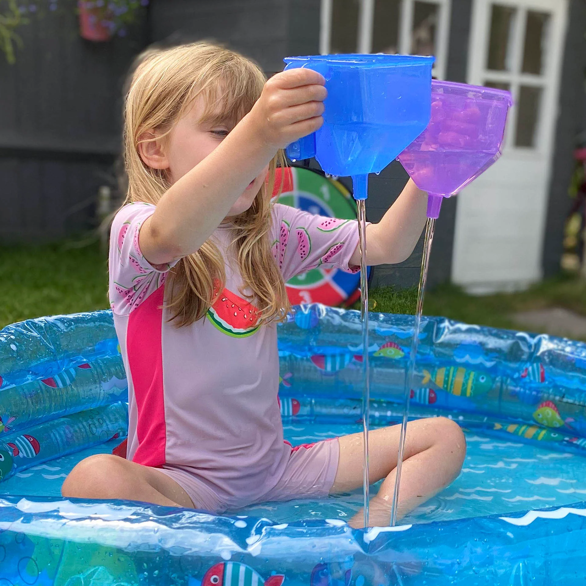 Translucent Colour Buckets, Funnels & Jugs Set - Image 4