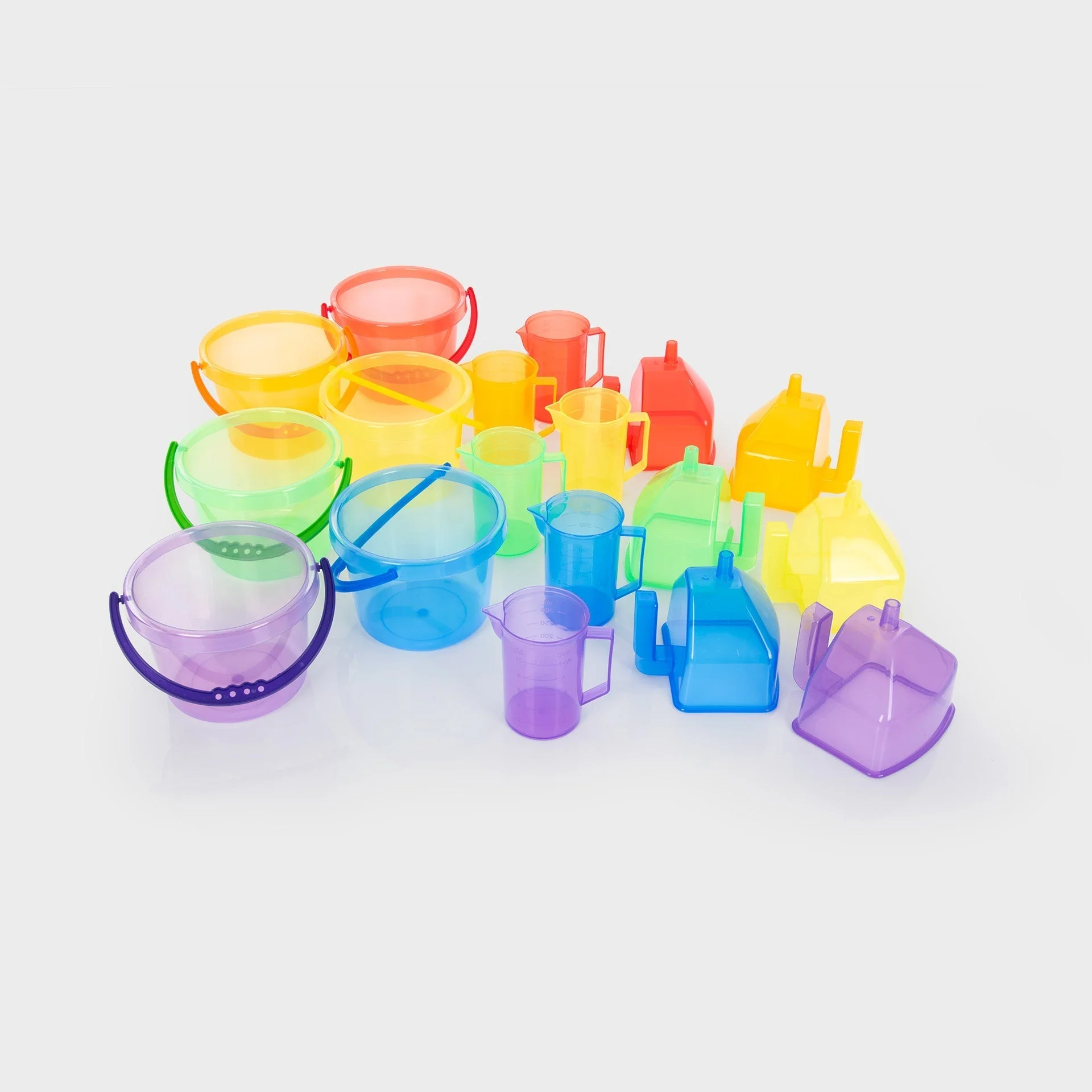 Translucent Colour Buckets, Funnels & Jugs Set - Image 9
