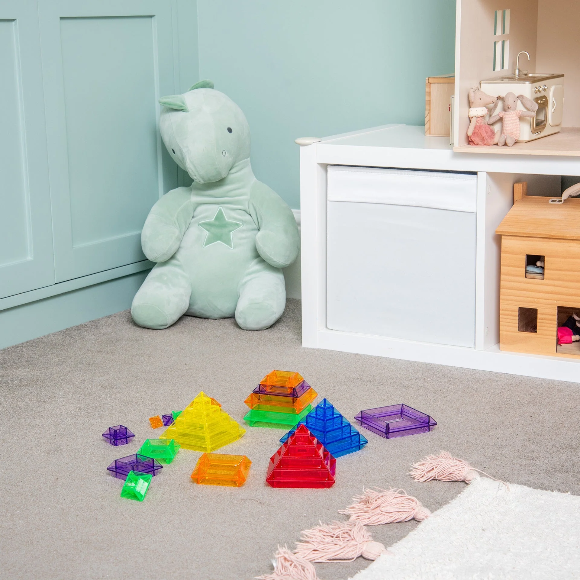 Translucent Colour Pyramid Builder - Pack of 30 - Image 7