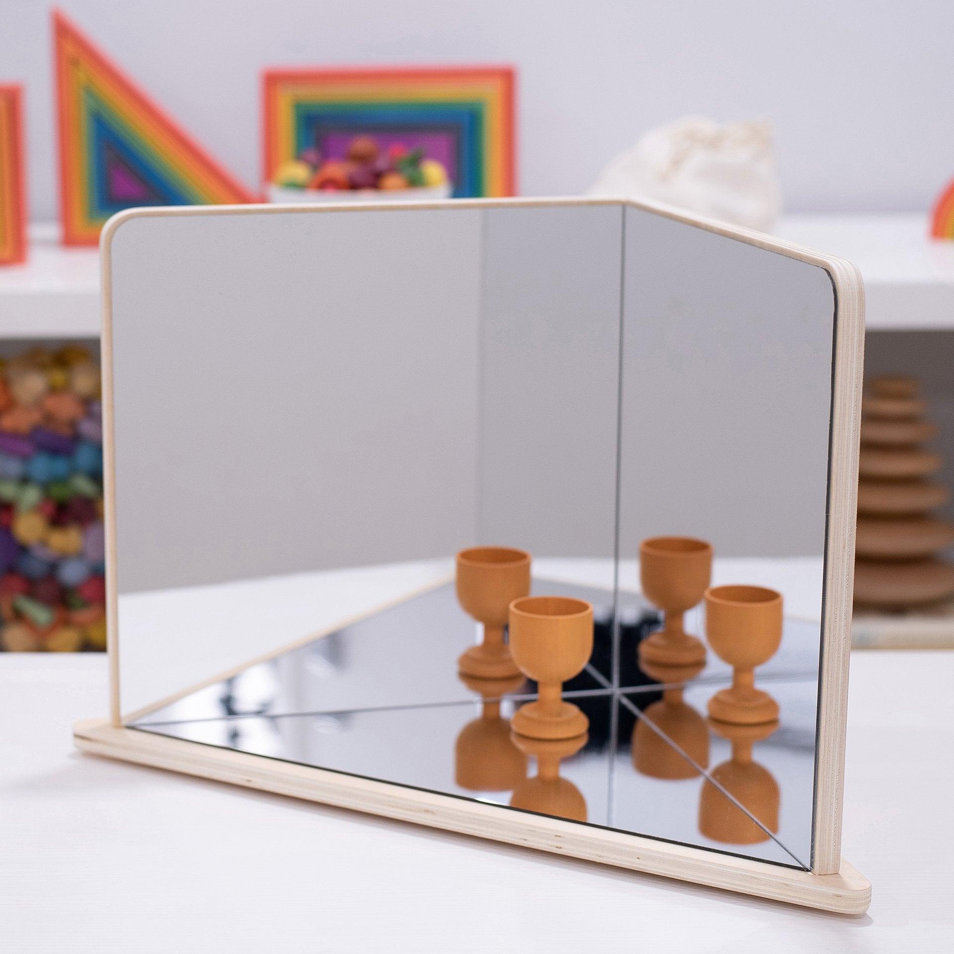 Wooden 4-Way Mirror - Image 3