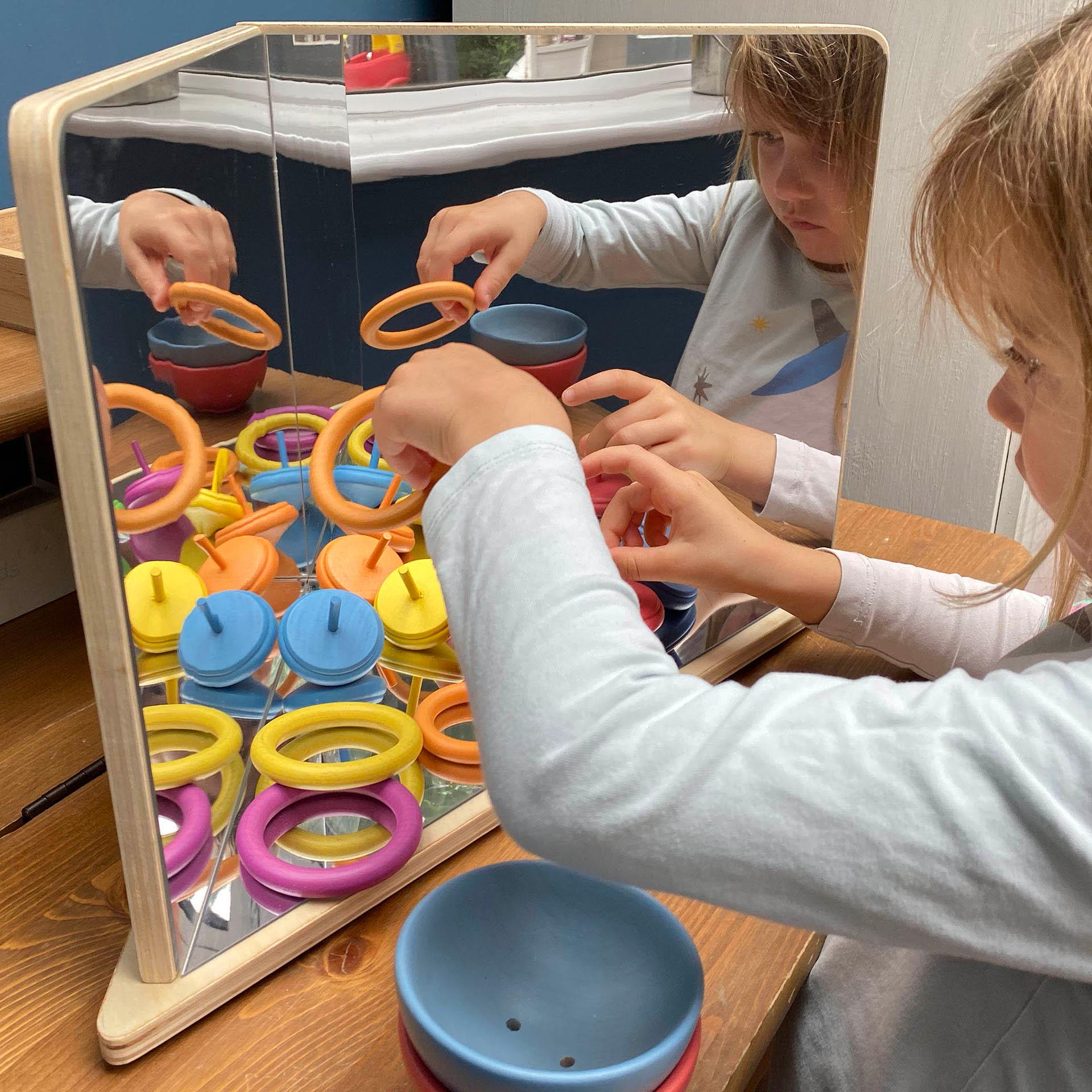 Wooden 4-Way Mirror - Image 6
