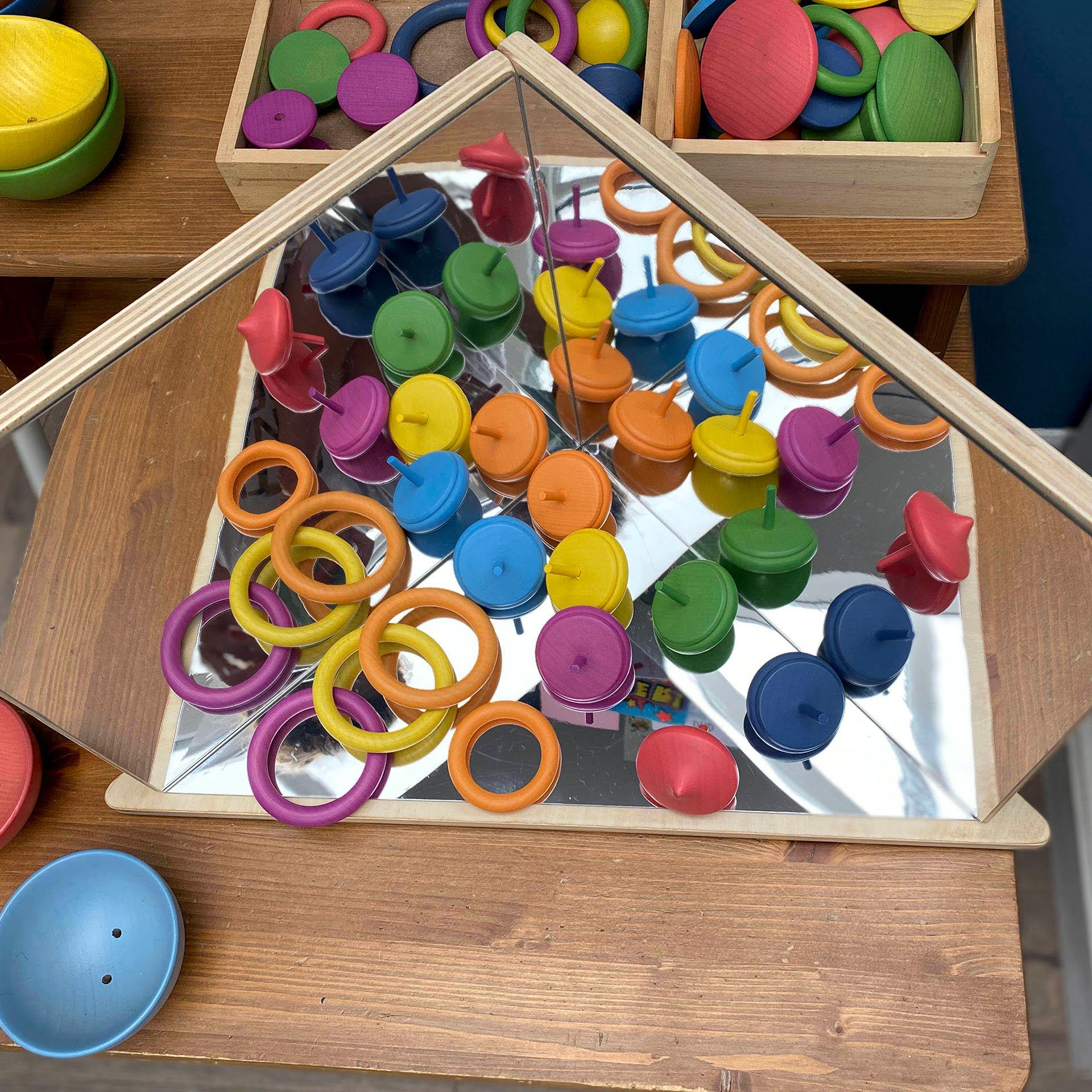 Wooden 4-Way Mirror - Image 7