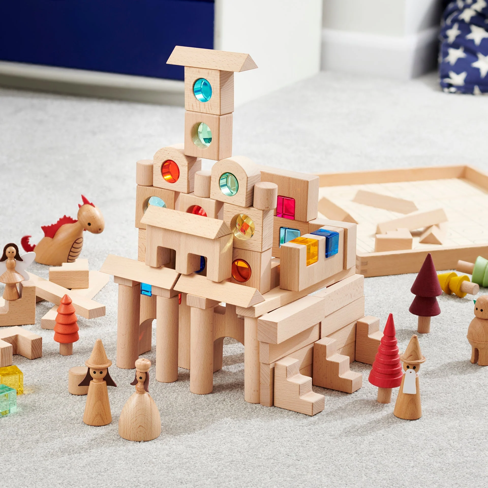 Wooden Building Gem Blocks Super Set - Image 10