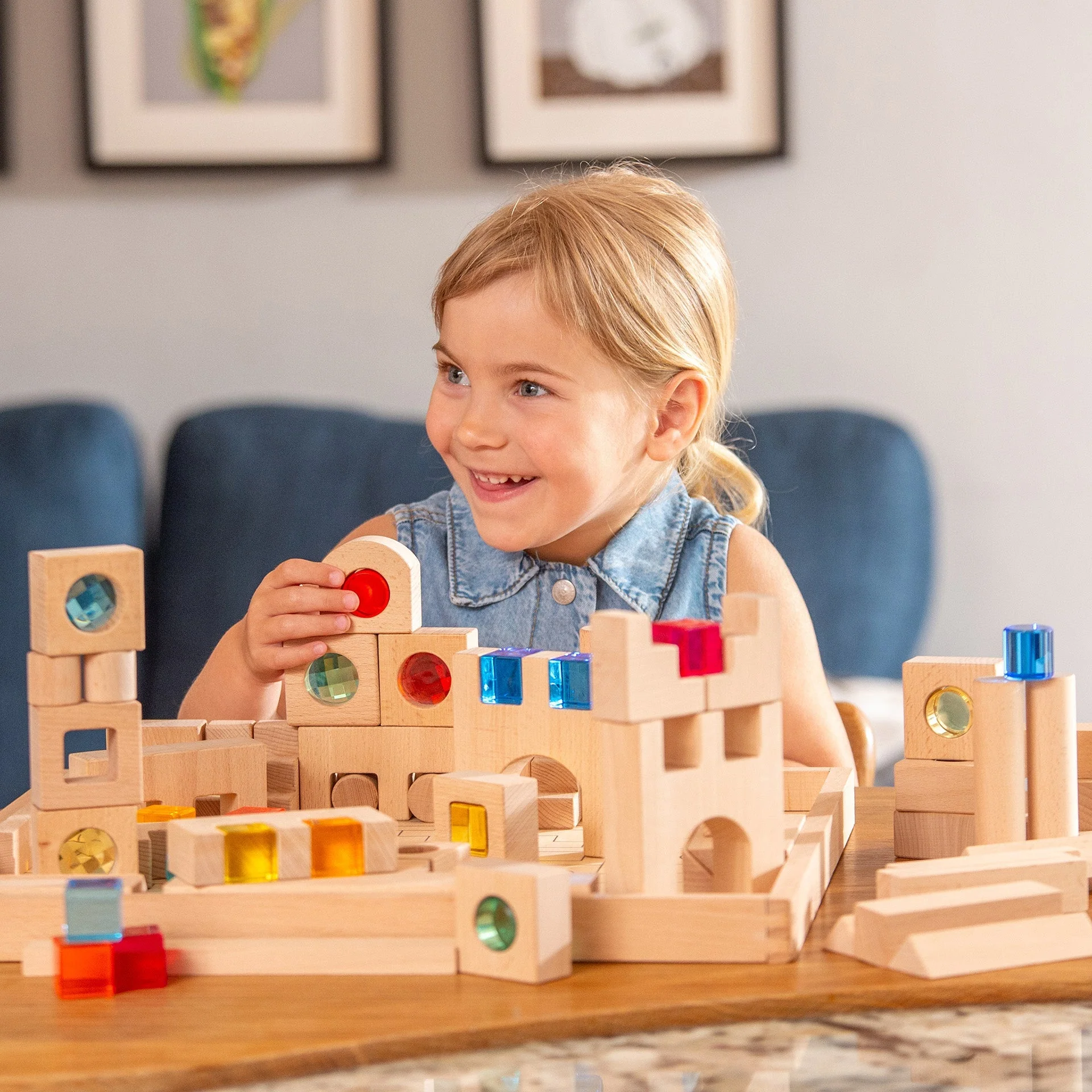 Wooden Building Gem Blocks Super Set - Image 2