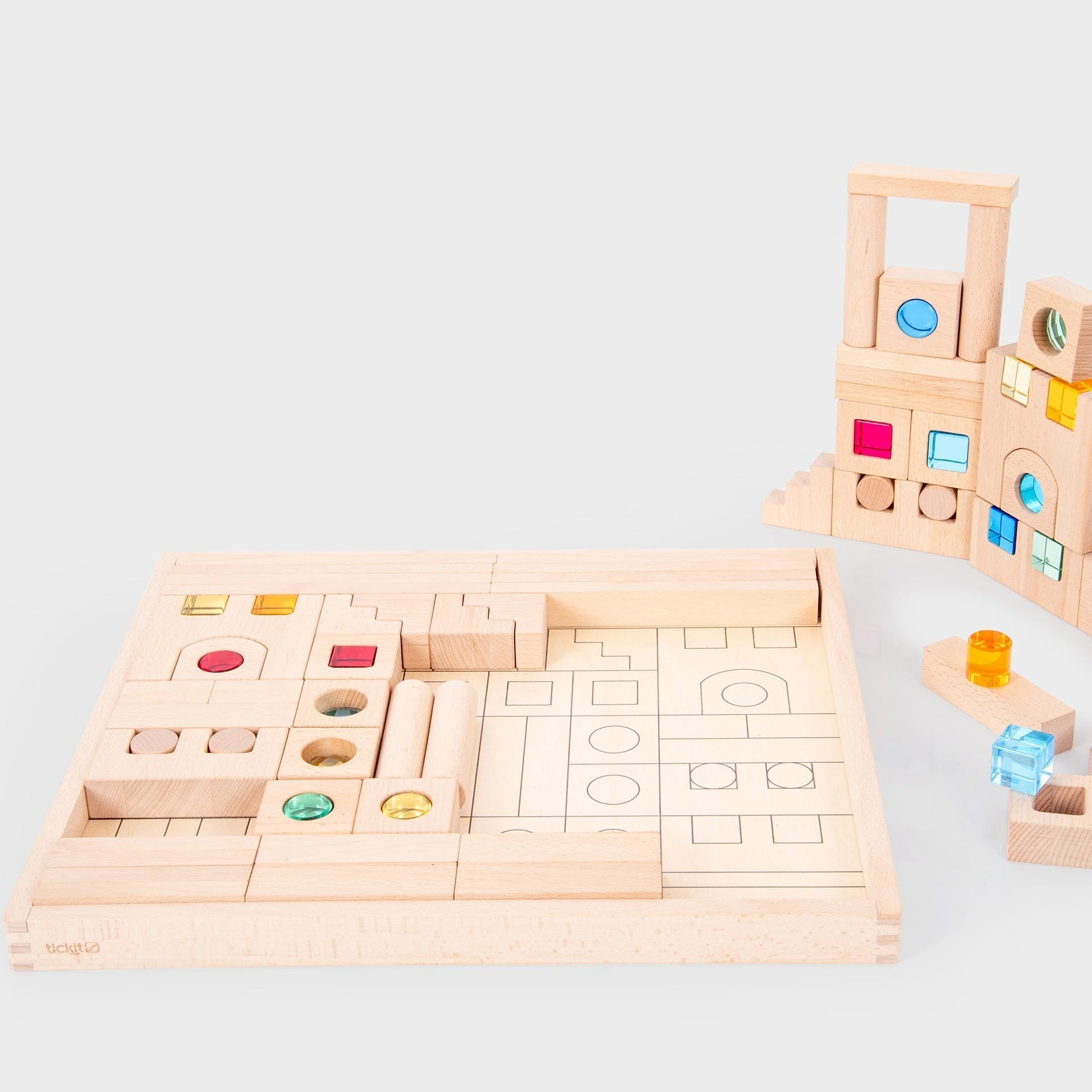 Wooden Building Gem Blocks Super Set - Image 7