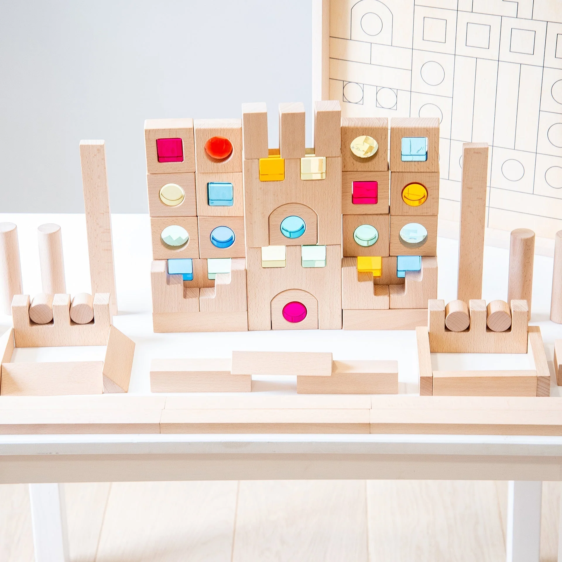 Wooden Building Gem Blocks Super Set - Image 8