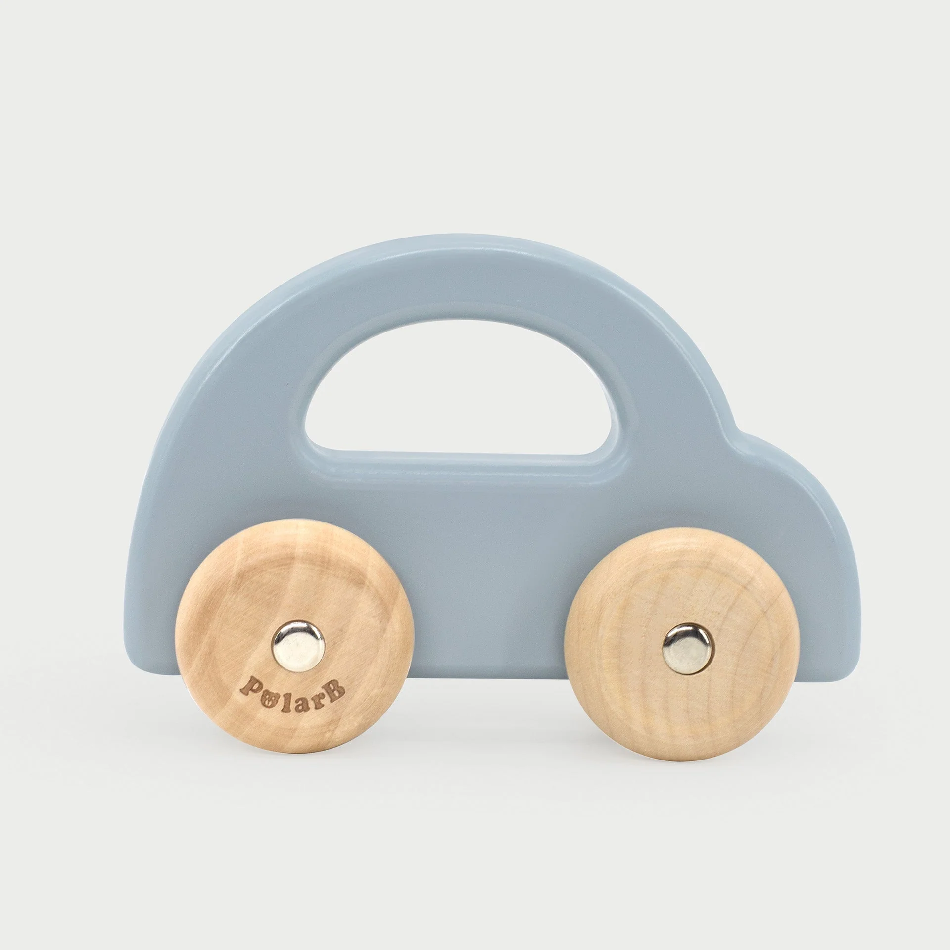 Wooden Car Blue - Image 4