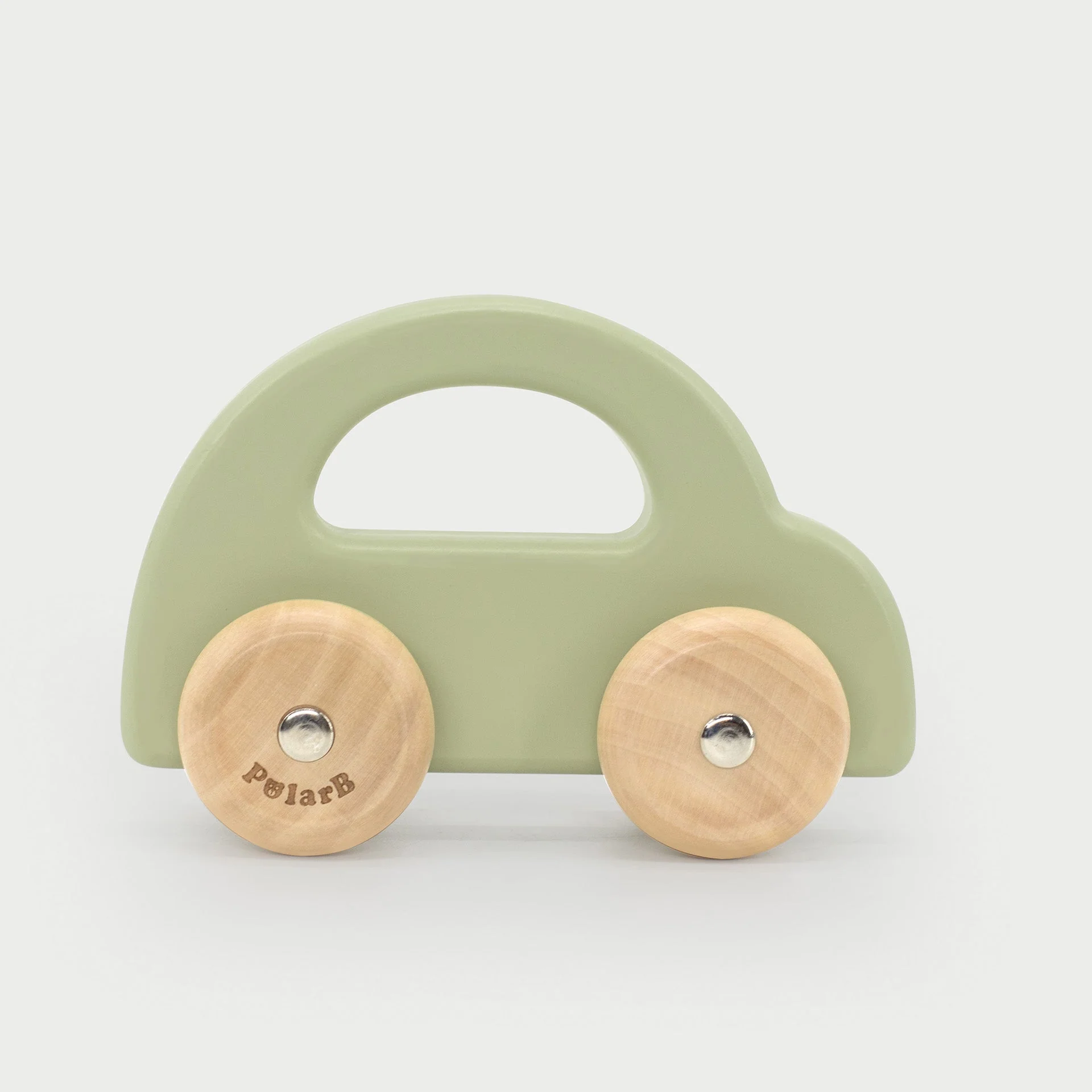 Wooden Car Green - Image 4