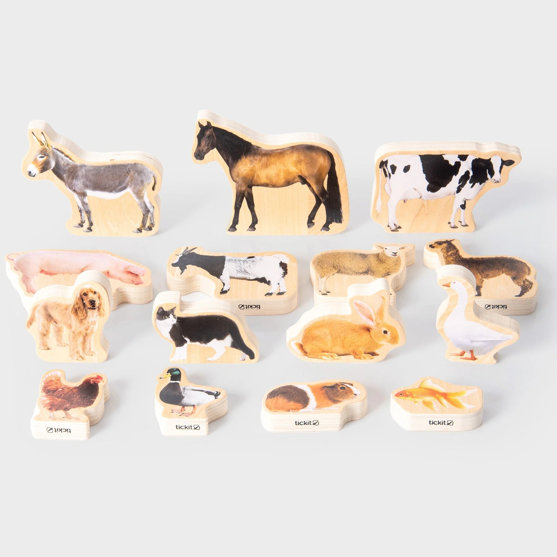 Wooden Domestic Animal Blocks - Image 11