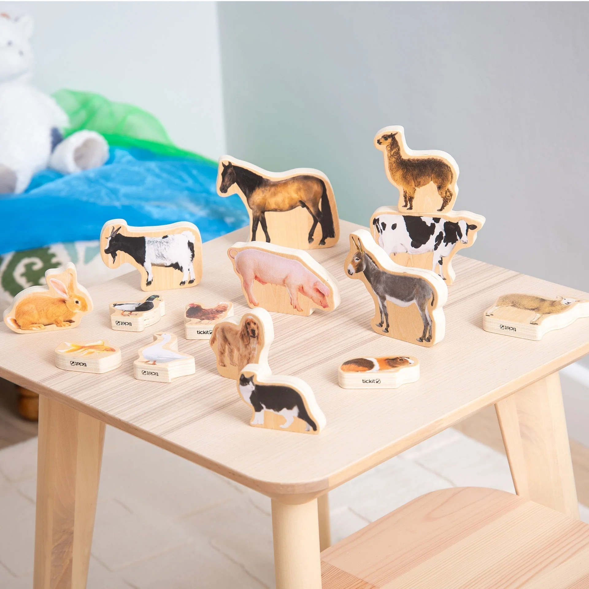 Wooden Domestic Animal Blocks - Image 3