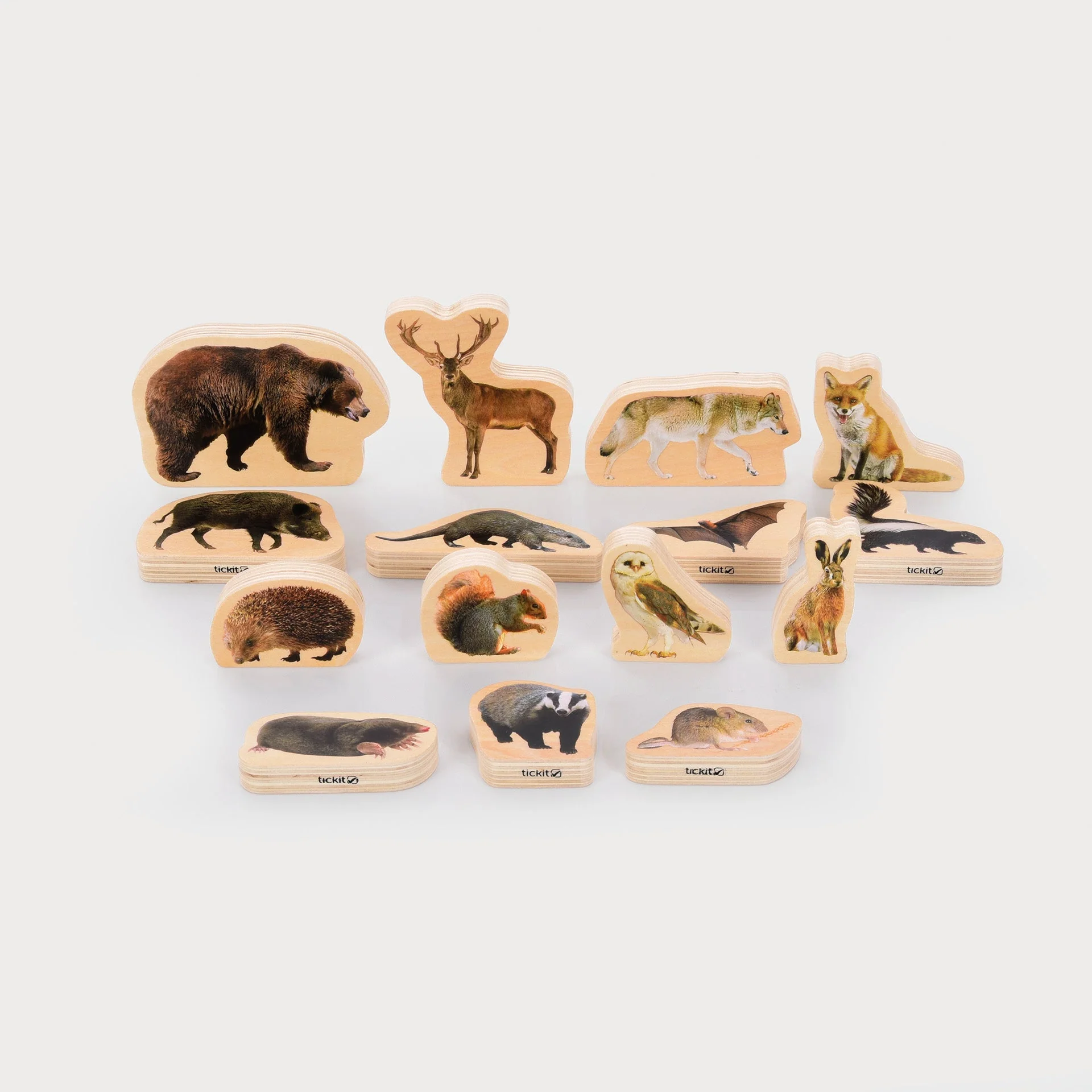 Wooden Forest Animal Blocks - Image 3