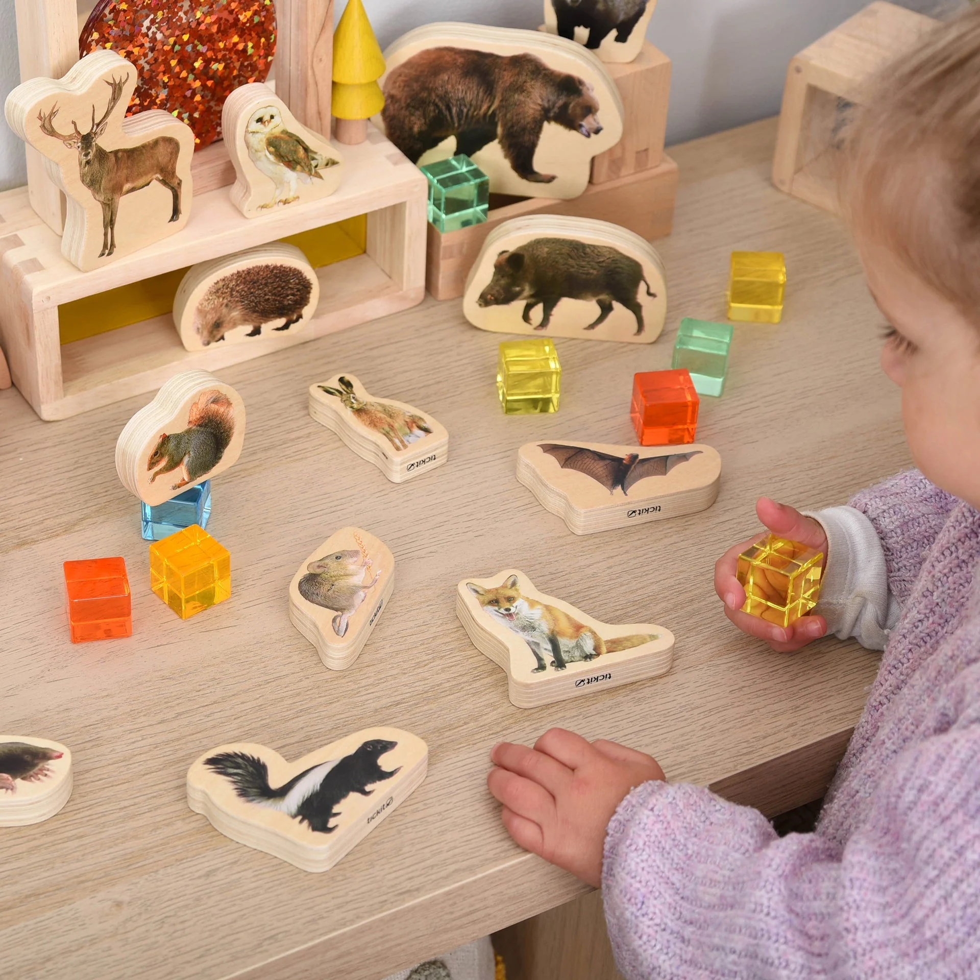 Wooden Forest Animal Blocks - Image 7