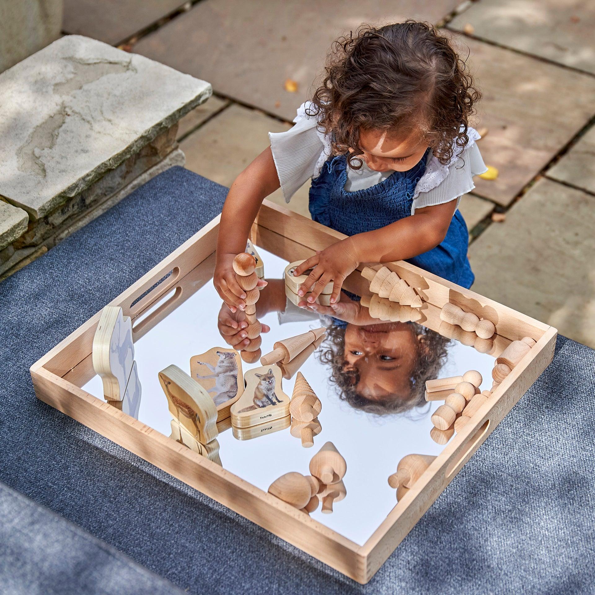 Wooden Mirror Tray - Image 2