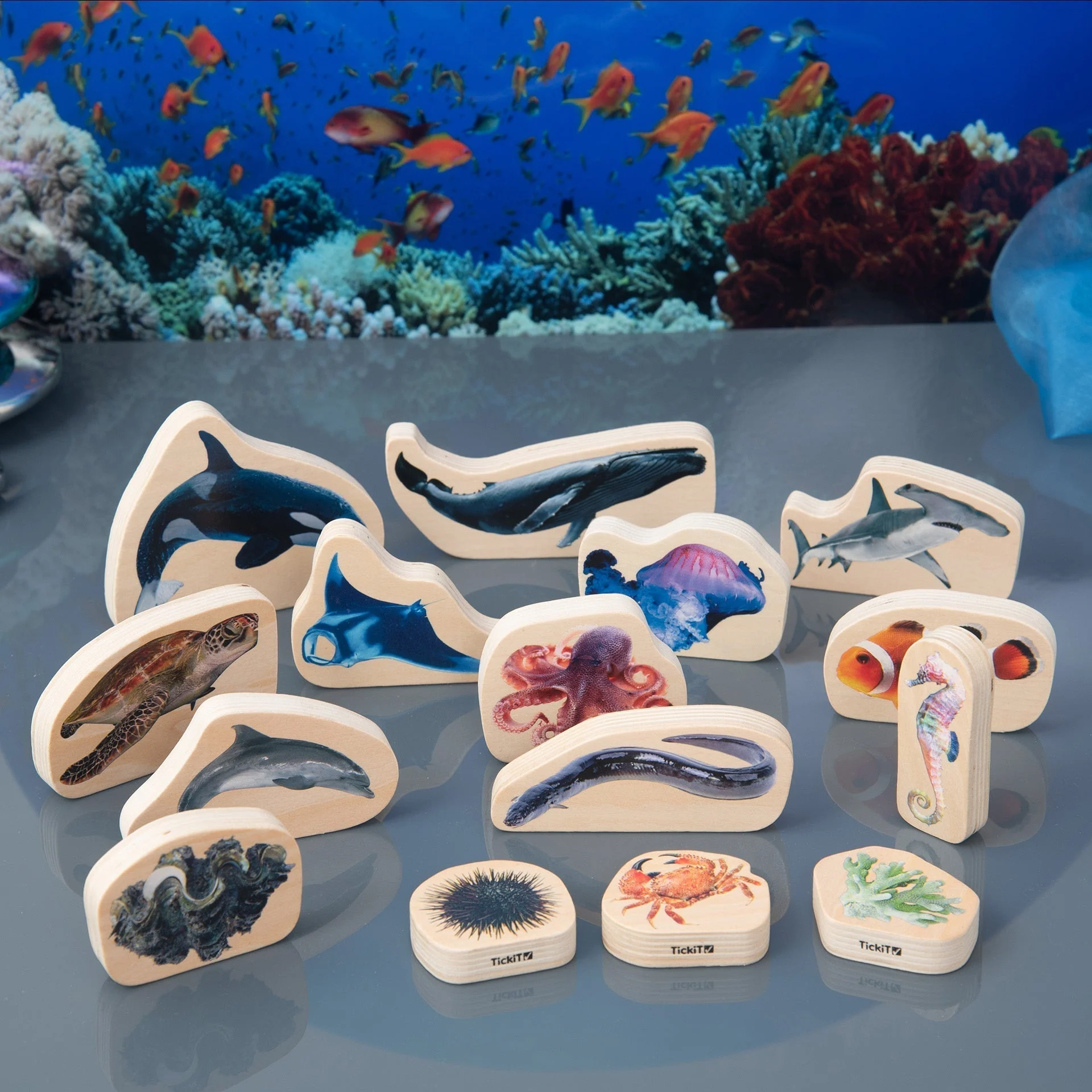 Wooden Sea Life Blocks - Image 3