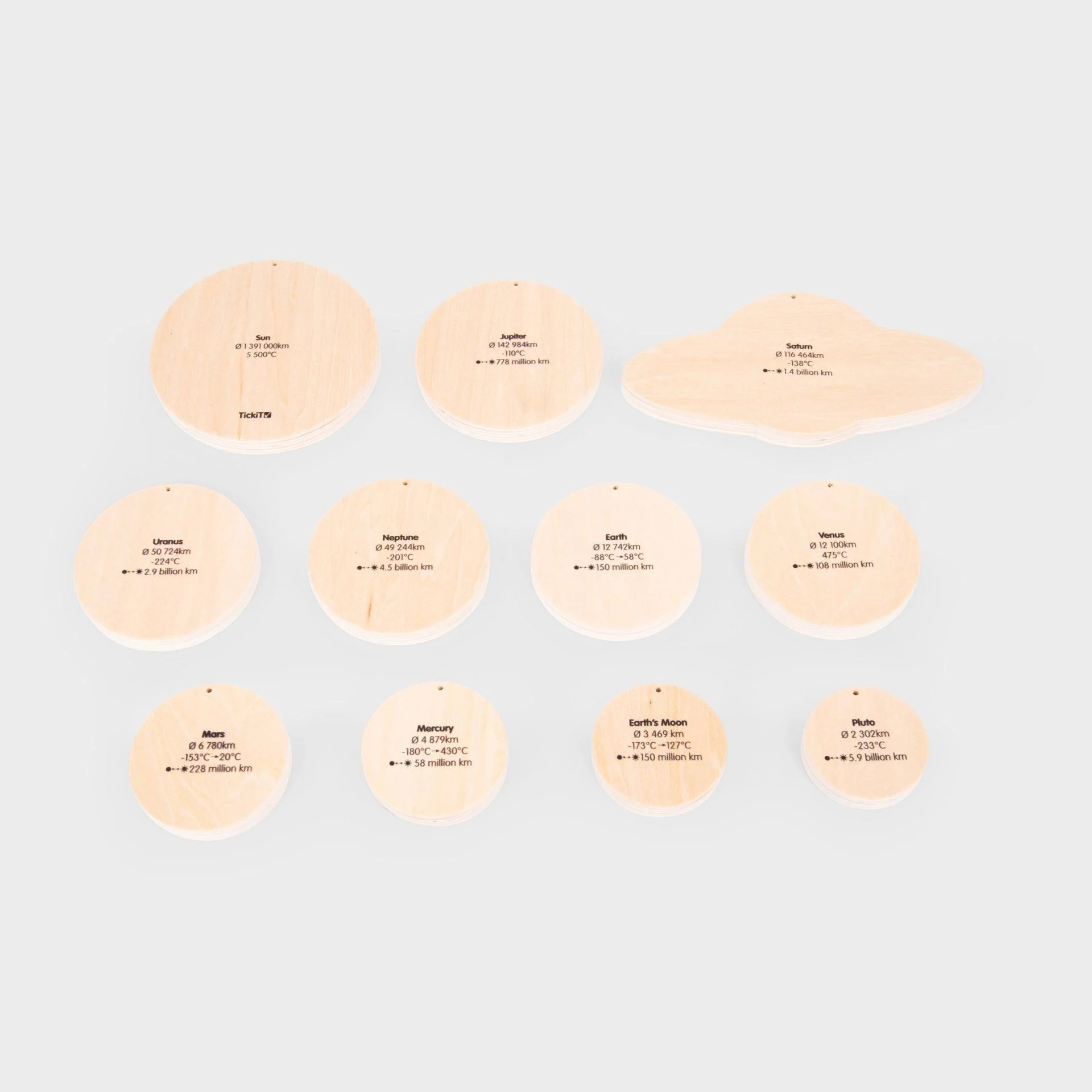 Wooden Solar System Discs - Image 14