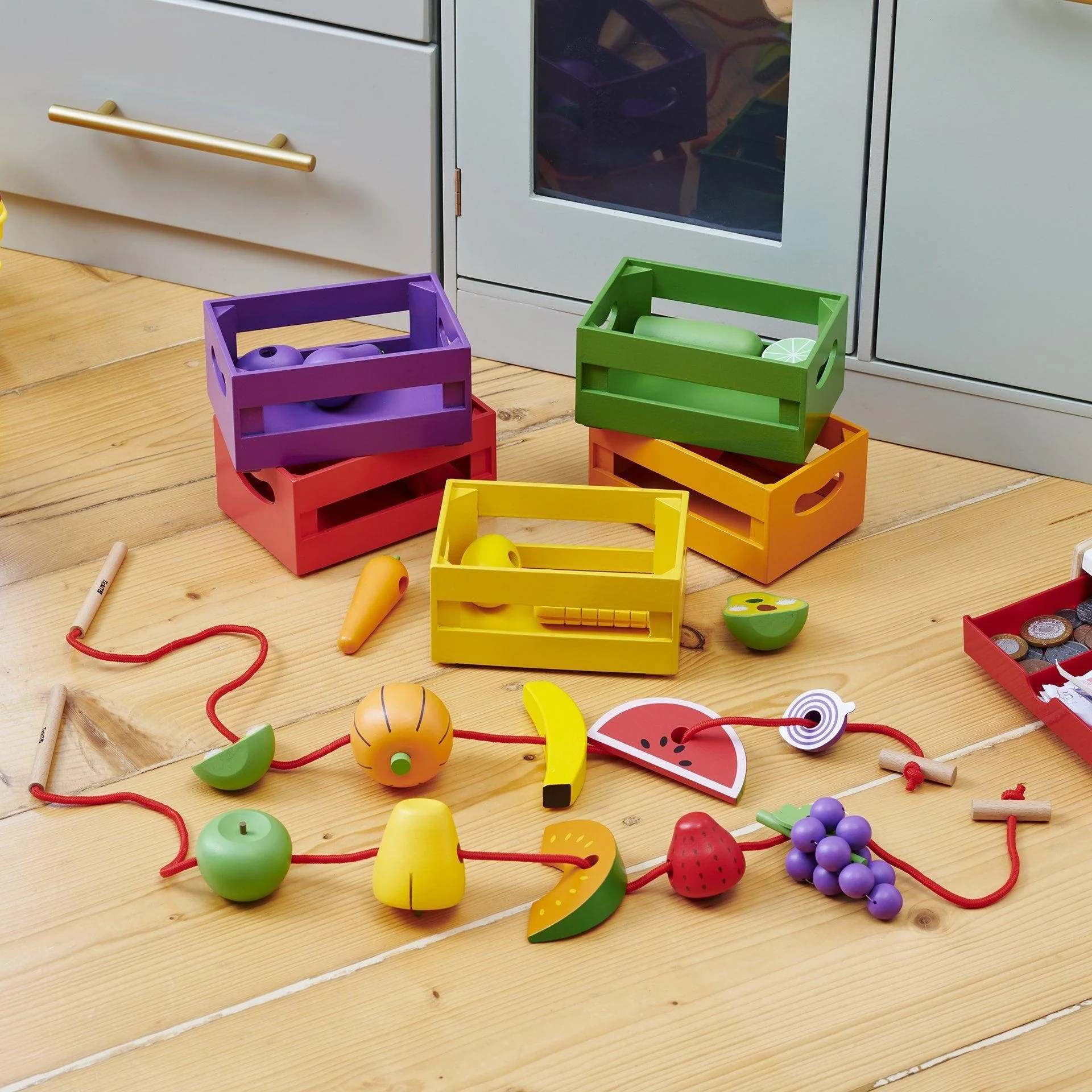 Wooden Sorting Fruit & Vegetable Crates - Image 11