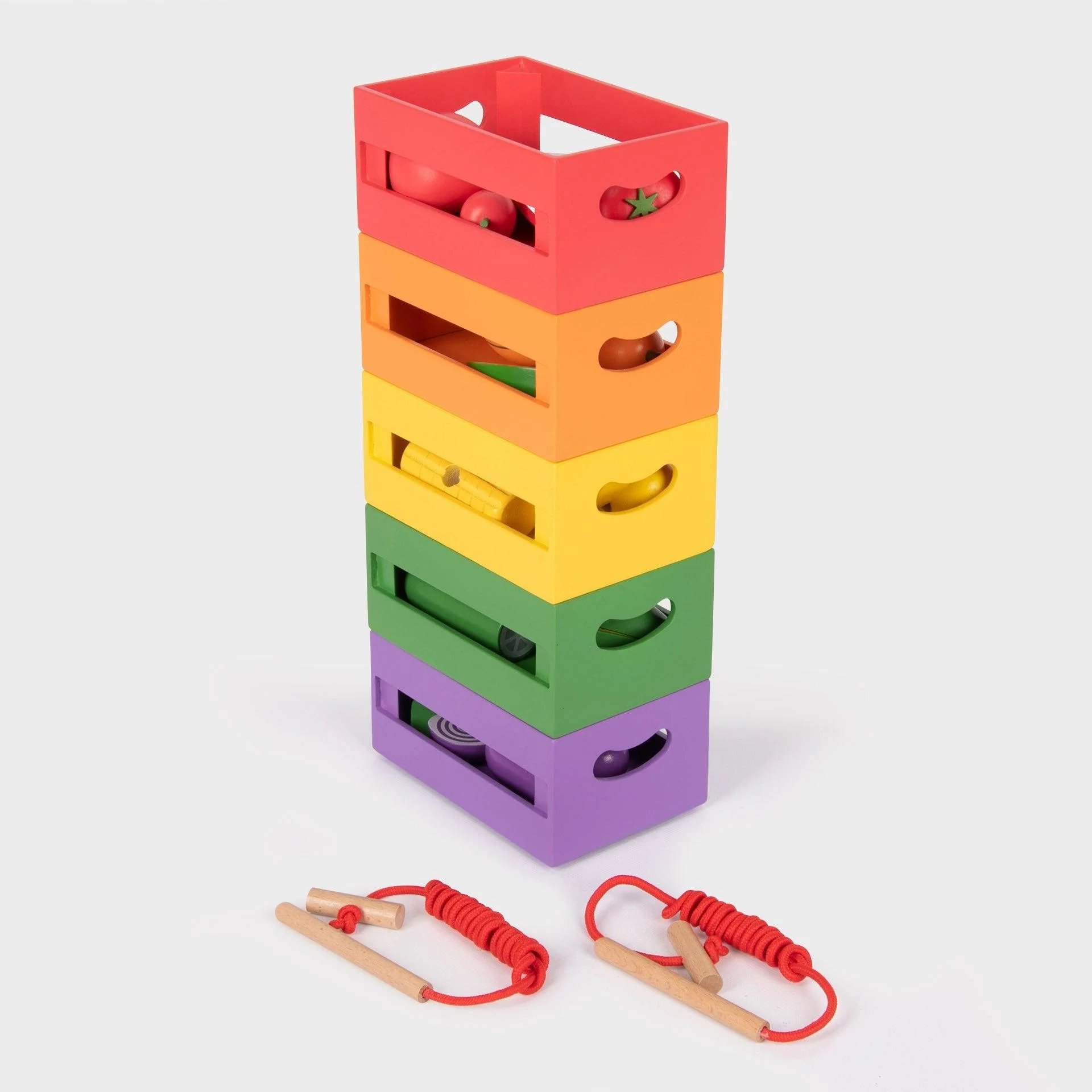 Wooden Sorting Fruit & Vegetable Crates - Image 3
