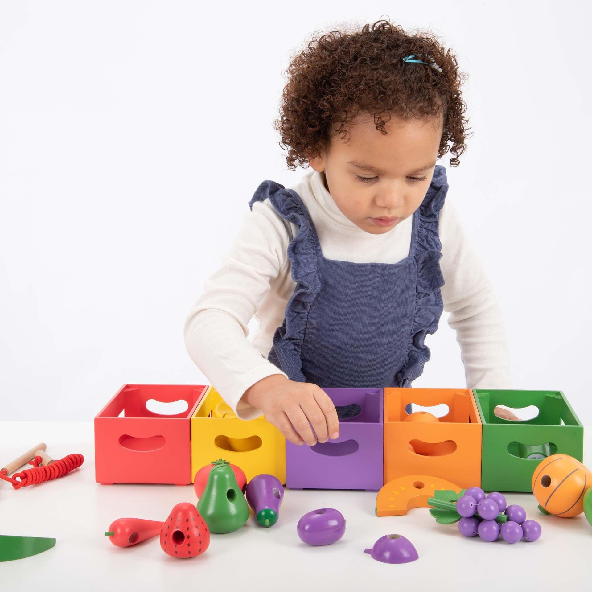 Wooden Sorting Fruit & Vegetable Crates - Image 4
