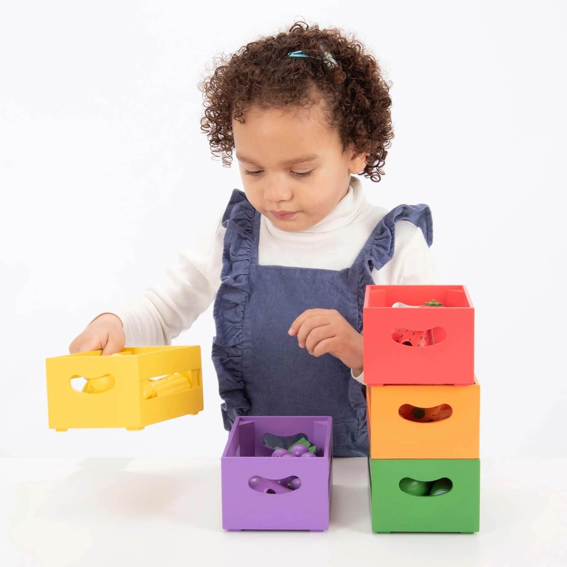 Wooden Sorting Fruit & Vegetable Crates - Image 5