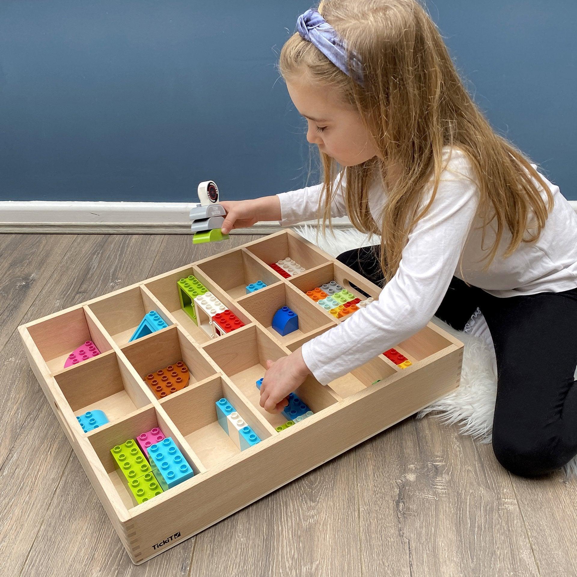 Wooden Sorting Tray - 14 way - Image 5