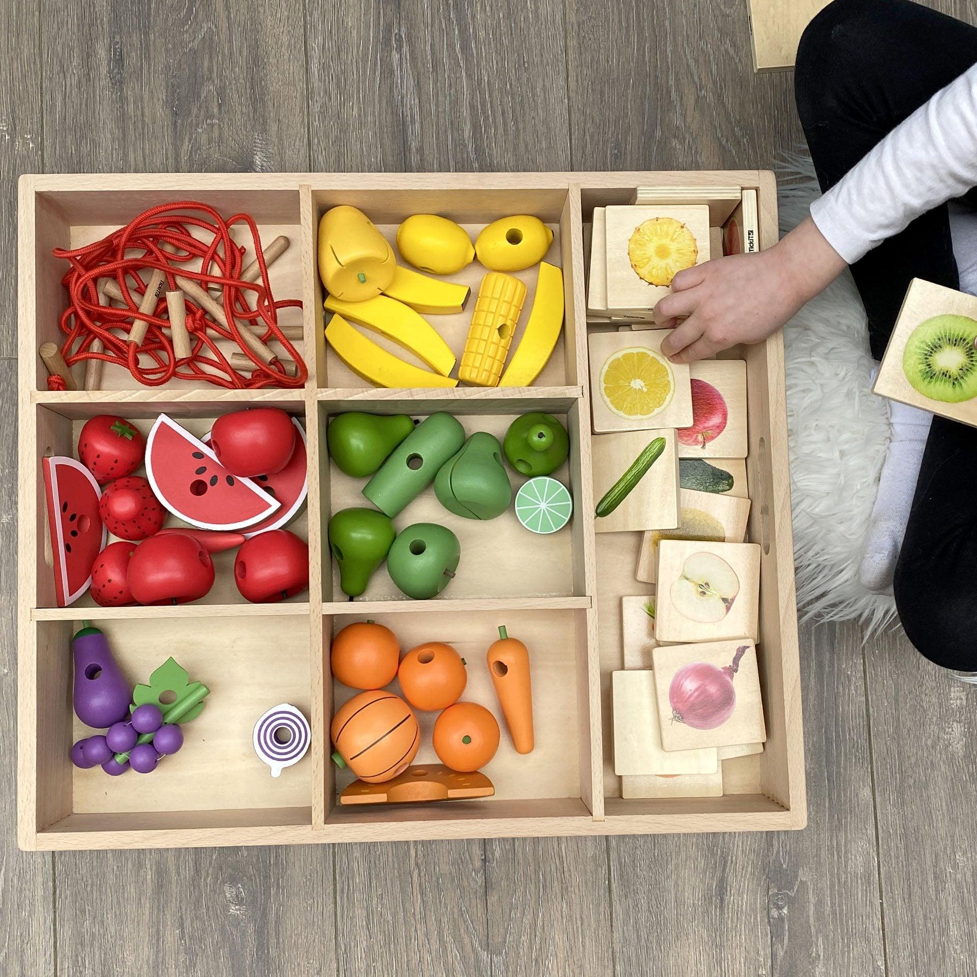 Wooden Sorting Tray - 7 way - Image 4