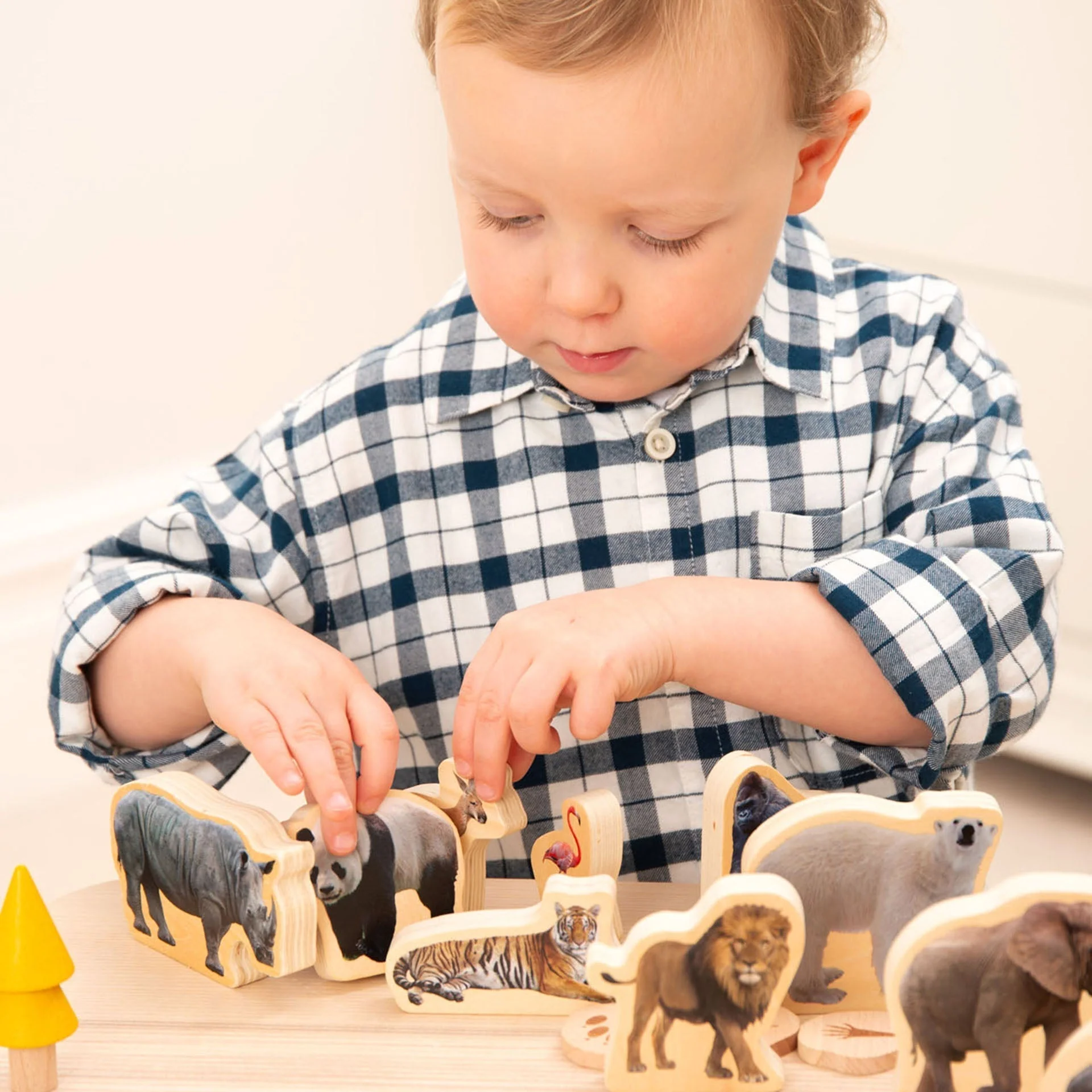 Wooden Wild Animal Blocks - Image 2