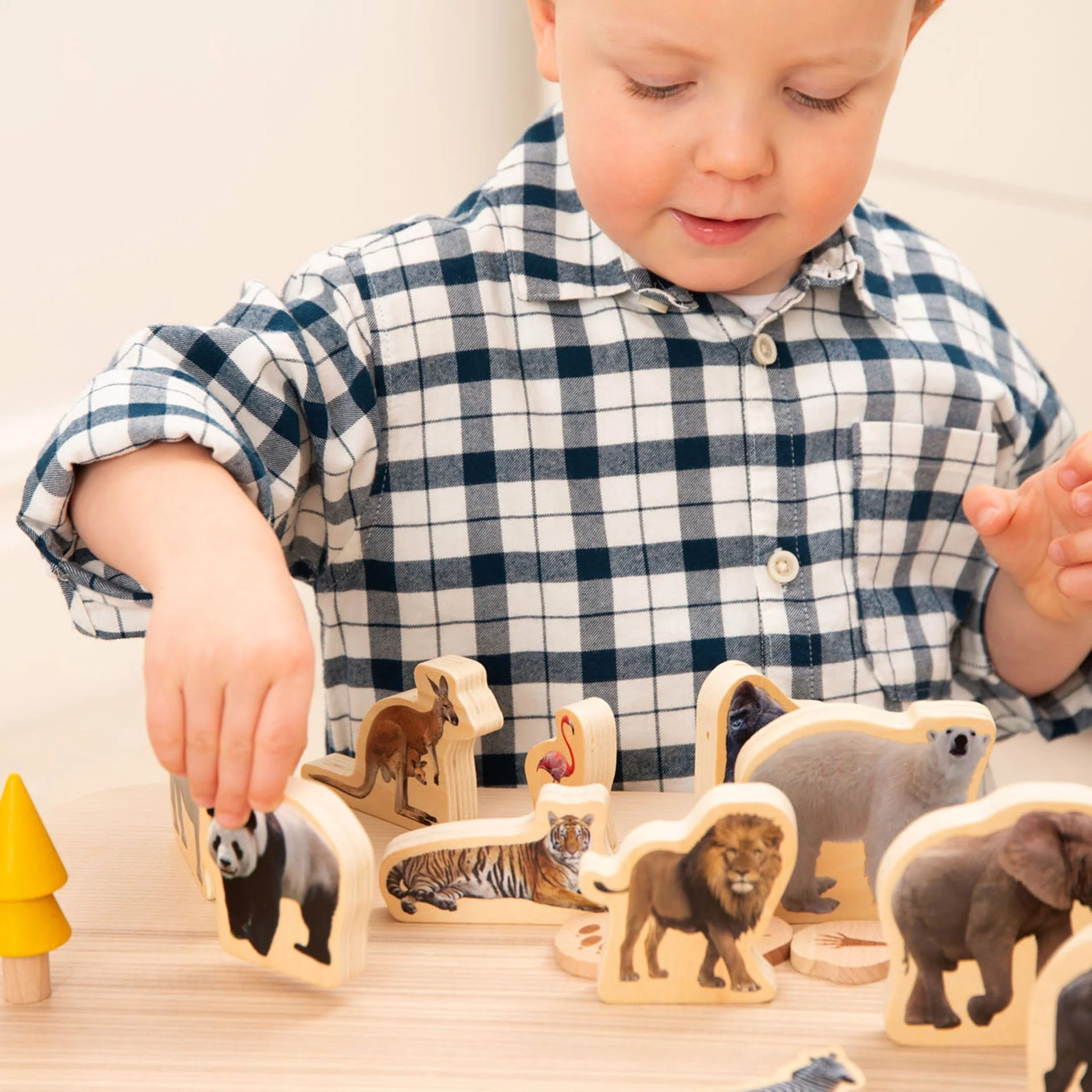 Wooden Wild Animal Blocks - Image 4