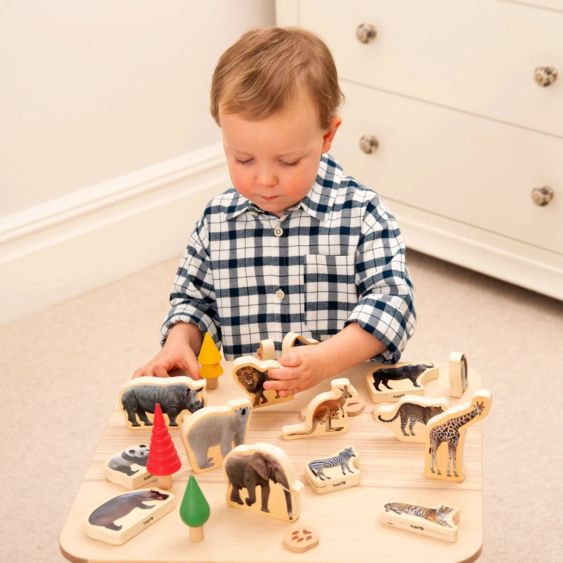 Wooden Wild Animal Blocks - Image 6