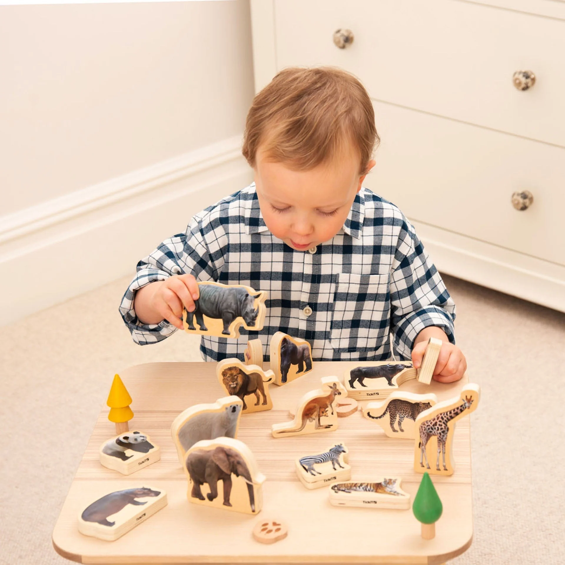 Wooden Wild Animal Blocks - Image 7