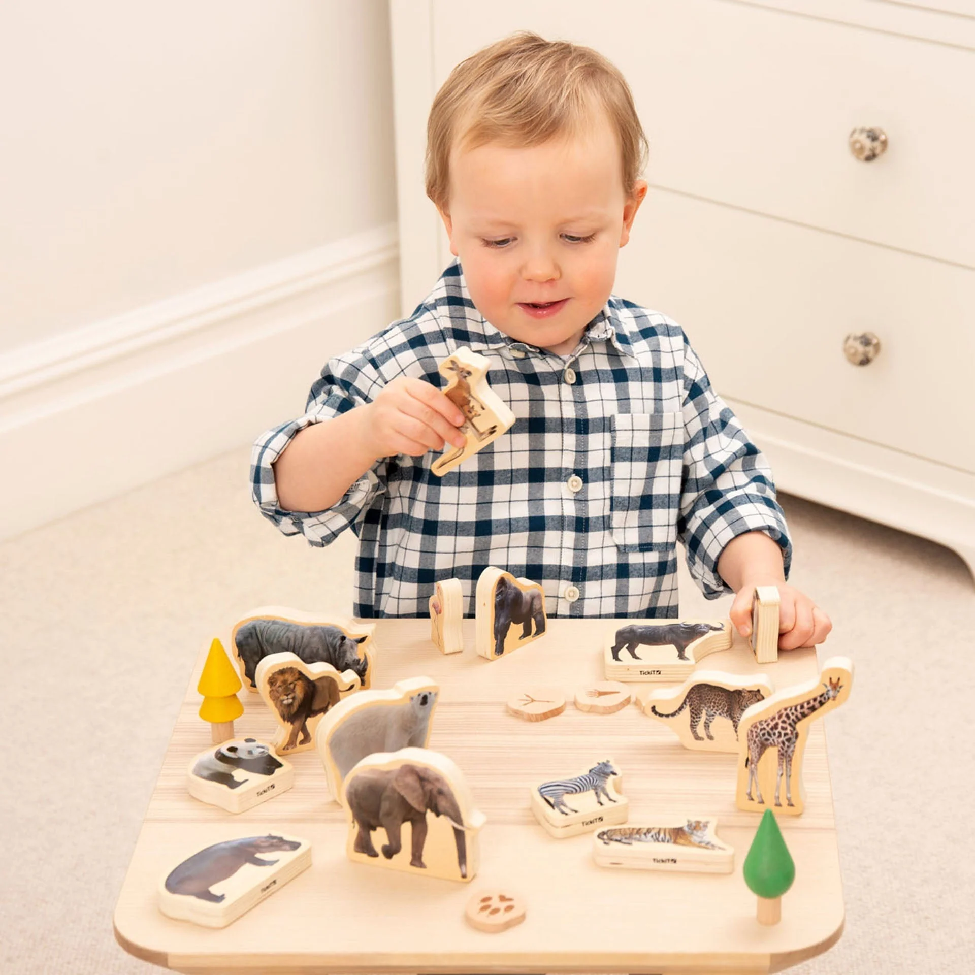 Wooden Wild Animal Blocks - Image 8