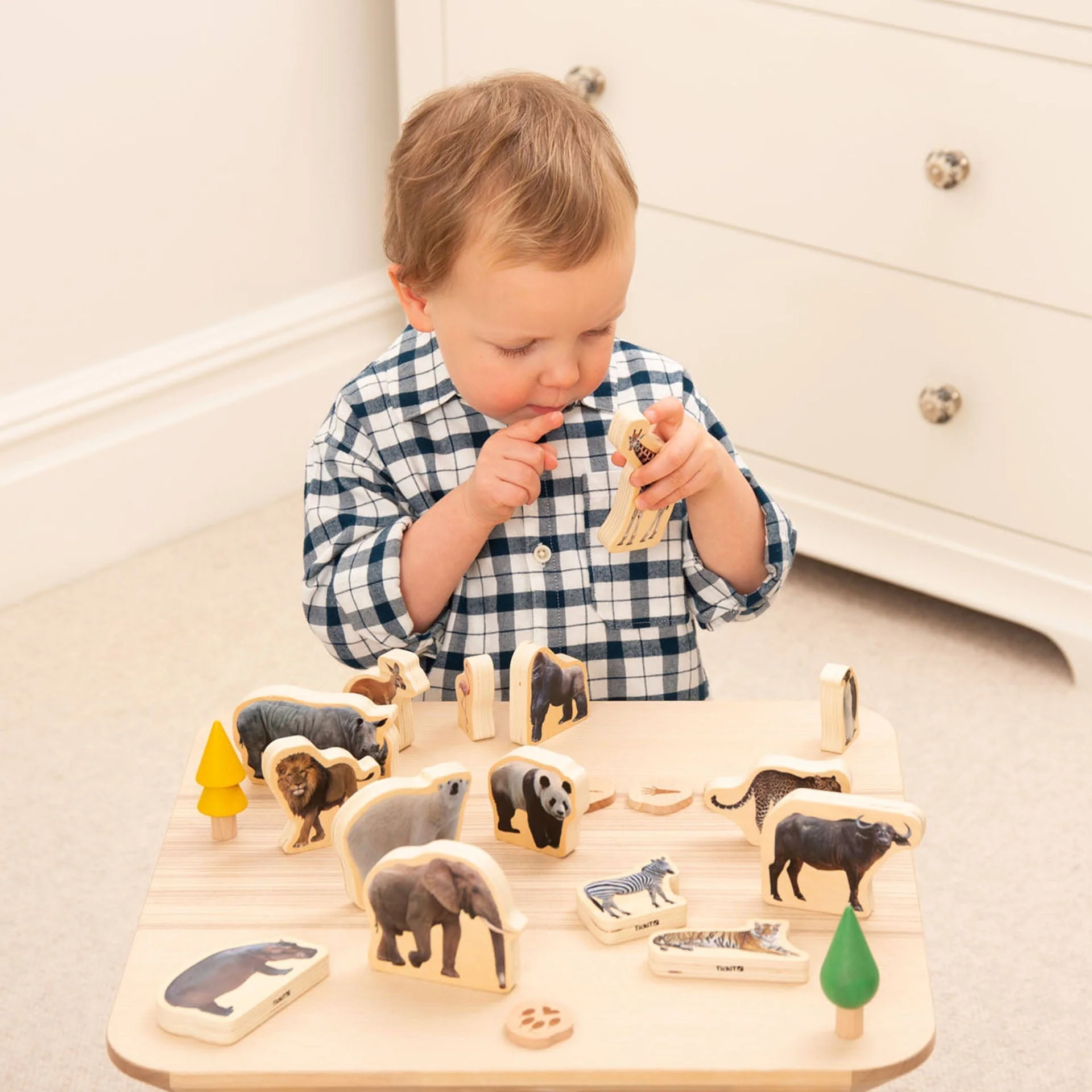 Wooden Wild Animal Blocks - Image 9