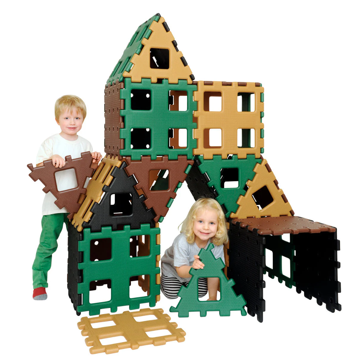 XL Polydron Natural Colours Set 3 - Image 2